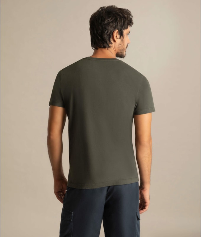 T-Shirt  Aquarela Verde Army