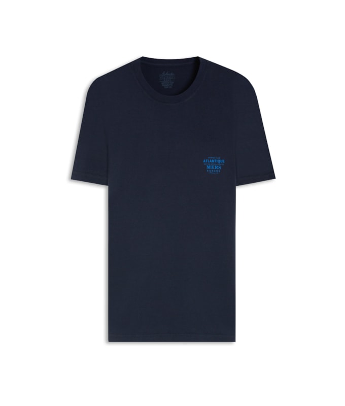 T-Shirt Atlantic Mers Zebrinha Mc Bf Marinho