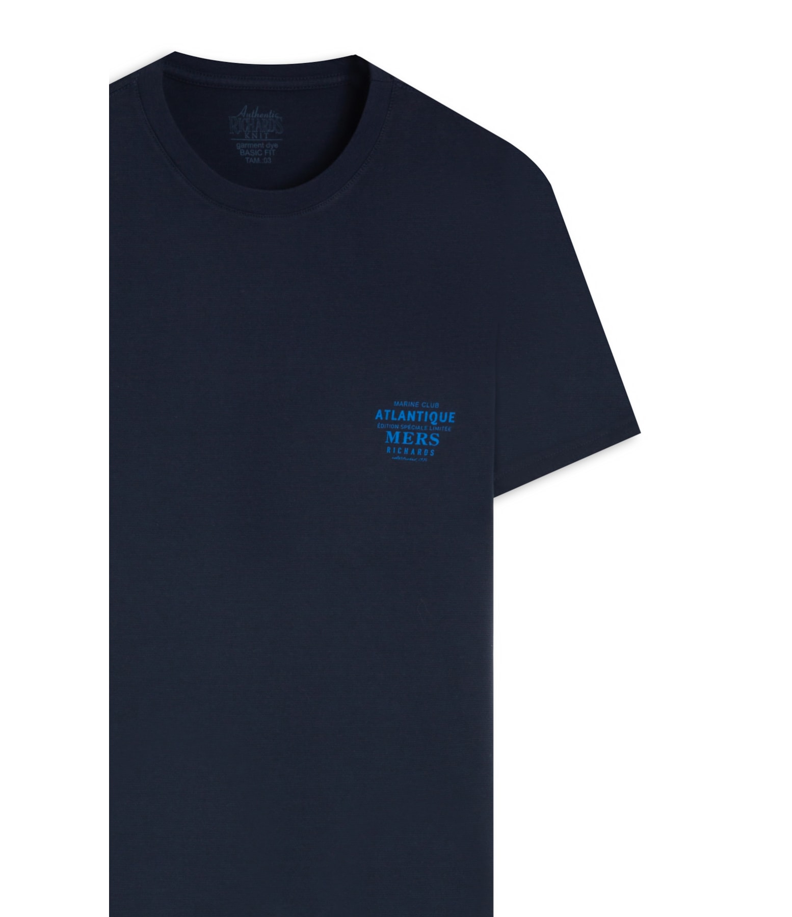 T-Shirt Atlantic Mers Zebrinha Mc Bf Marinho