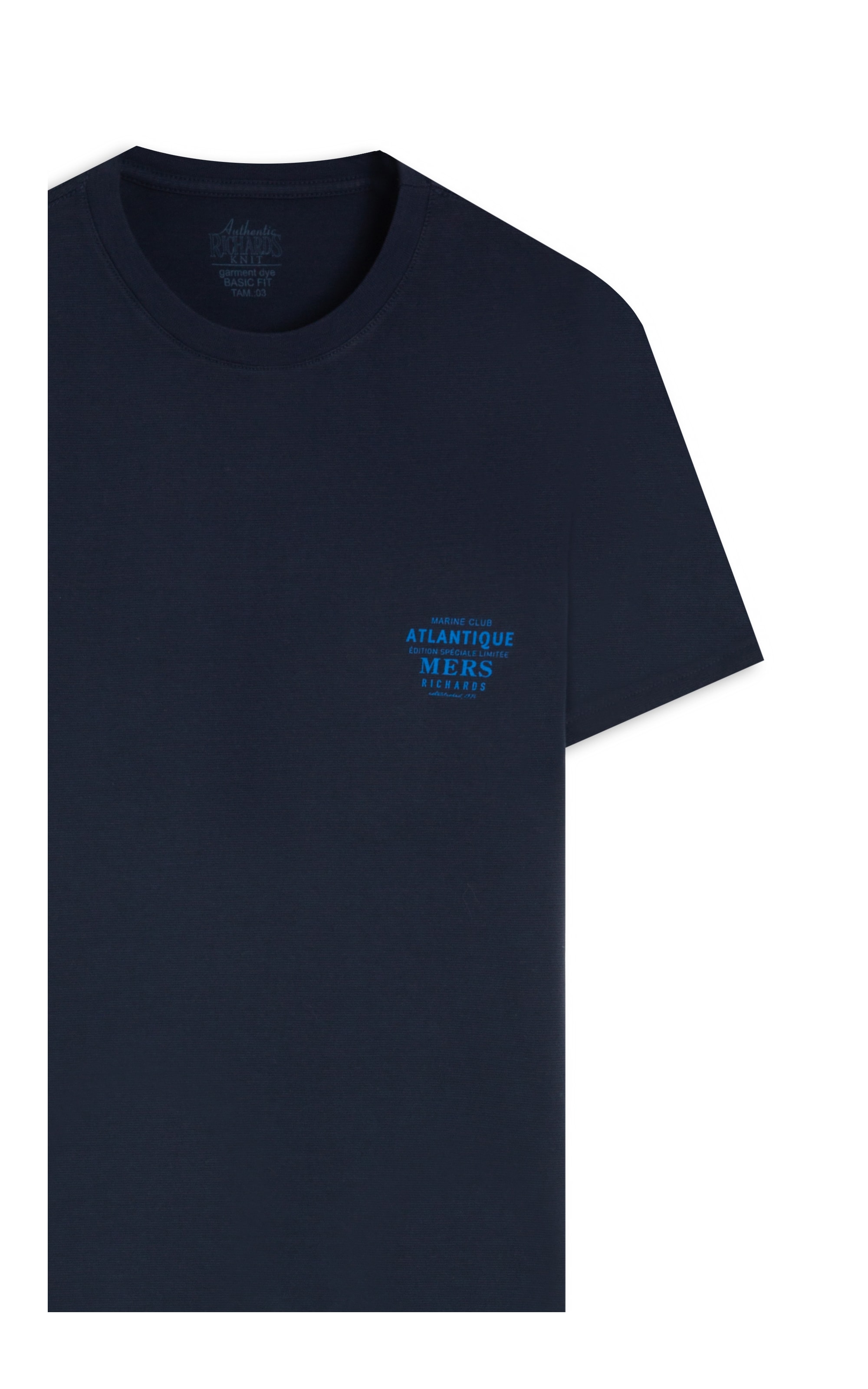 T-Shirt Atlantic Mers Zebrinha Mc Bf Marinho