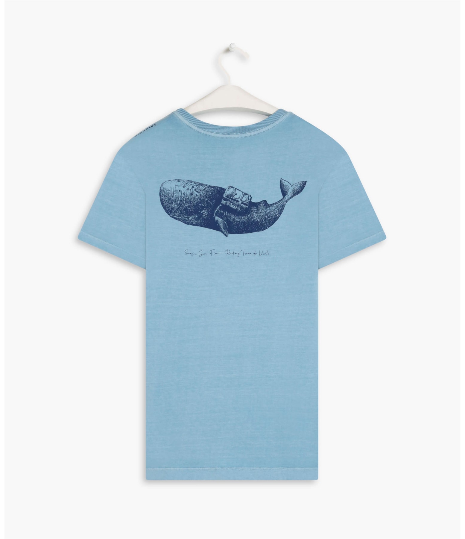 T-Shirt Baleia Azul Claro