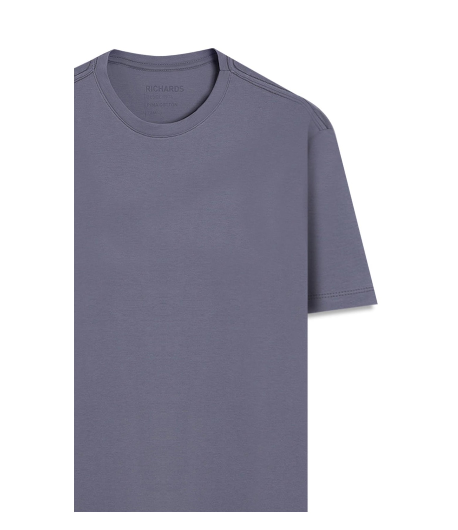 T-Shirt Basic Pima Mc Azul Chofer