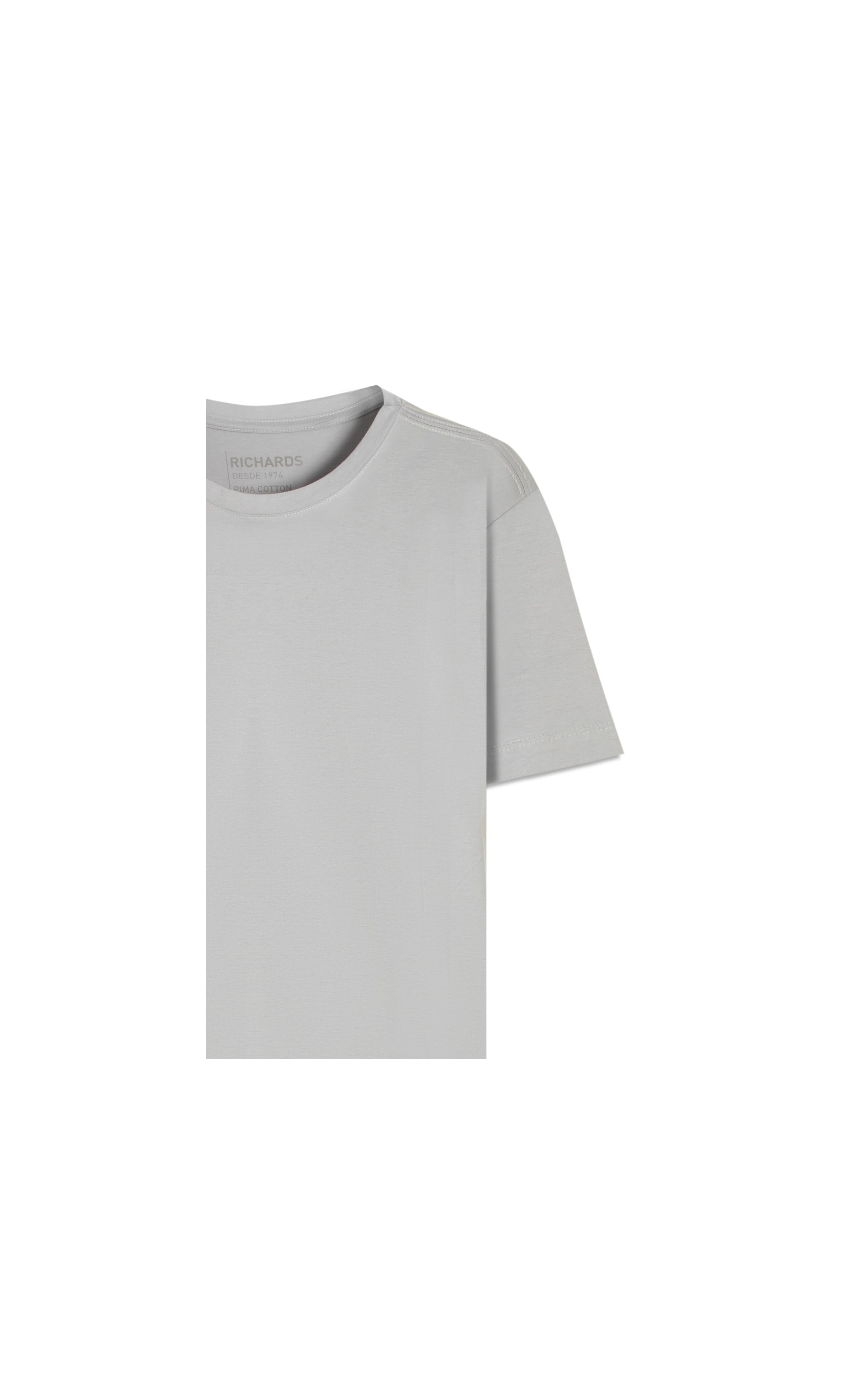 T-Shirt Basic Pima Mc Azul Seco