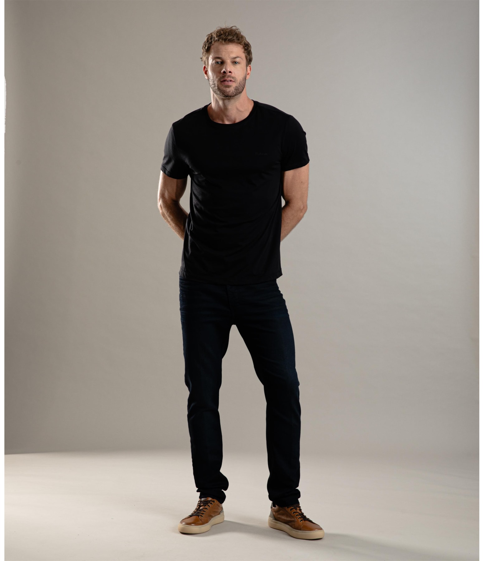 T-Shirt Basic Pima Mc Preto