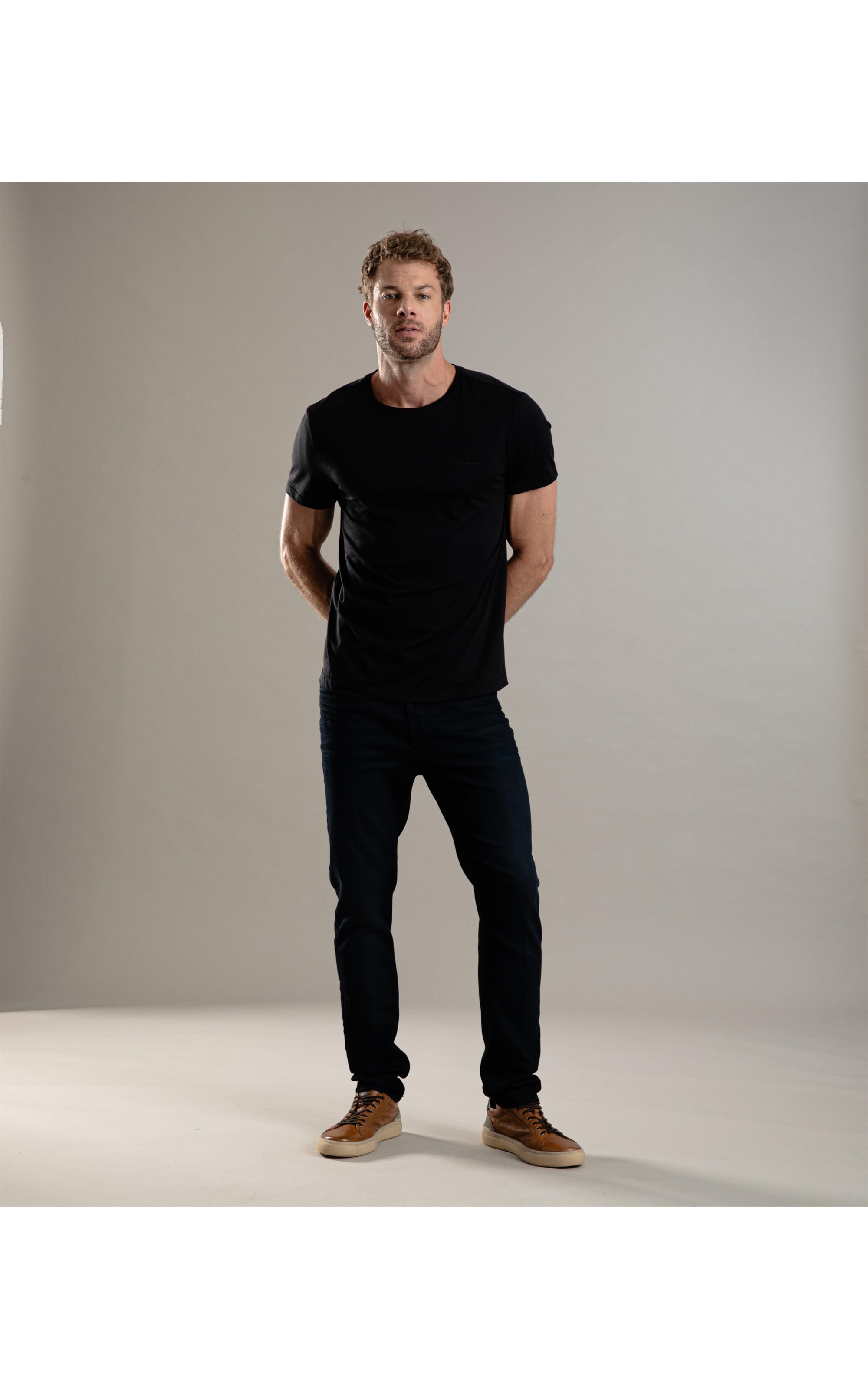 T-Shirt Basic Pima Mc Preto