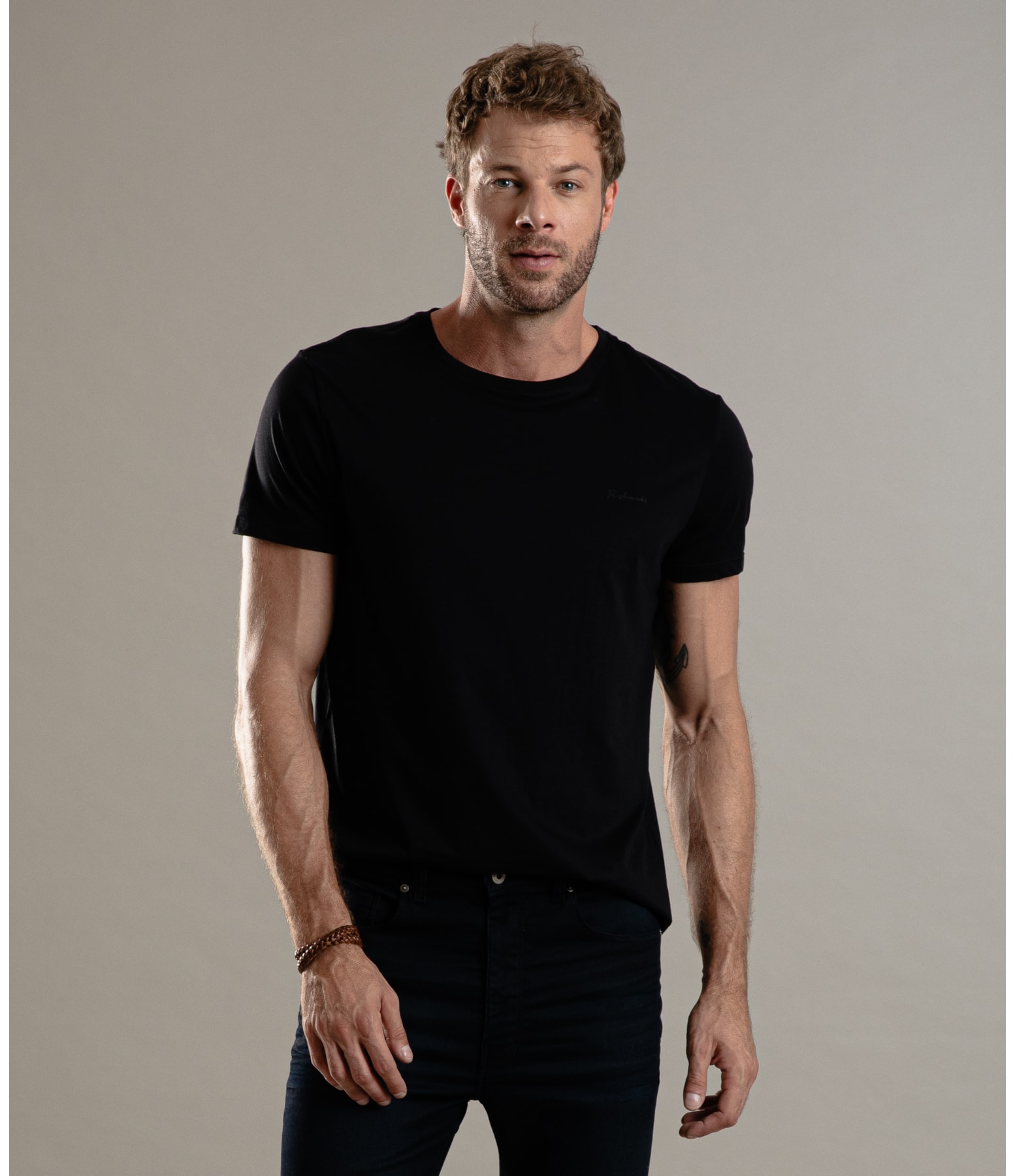 T-Shirt Basic Pima Mc Preto