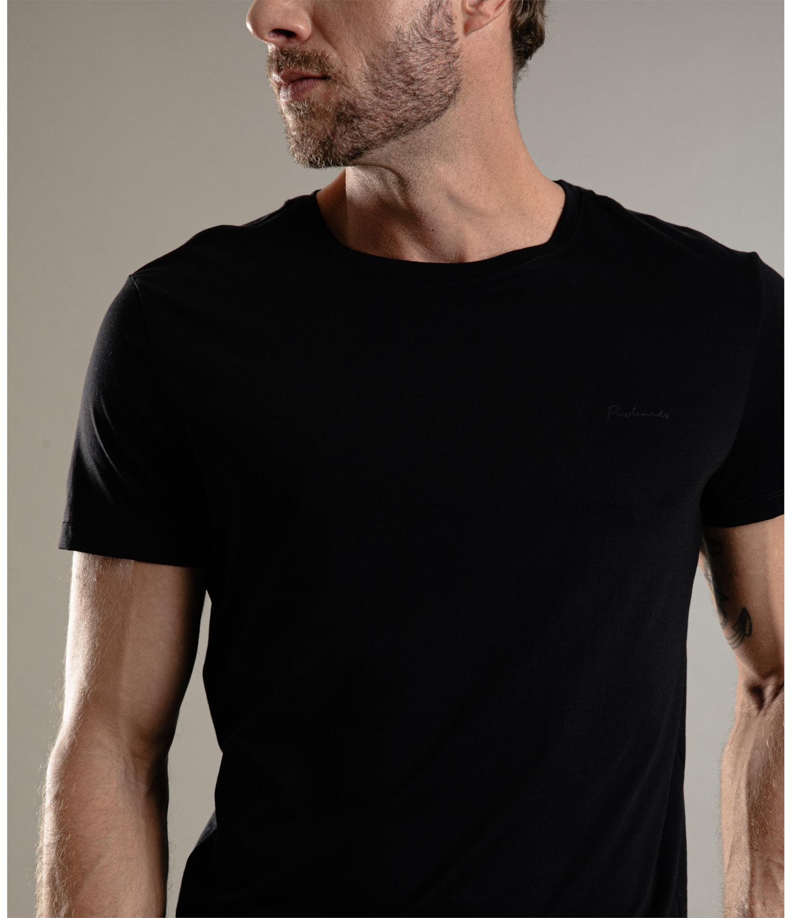 T-Shirt Basic Pima Mc Preto