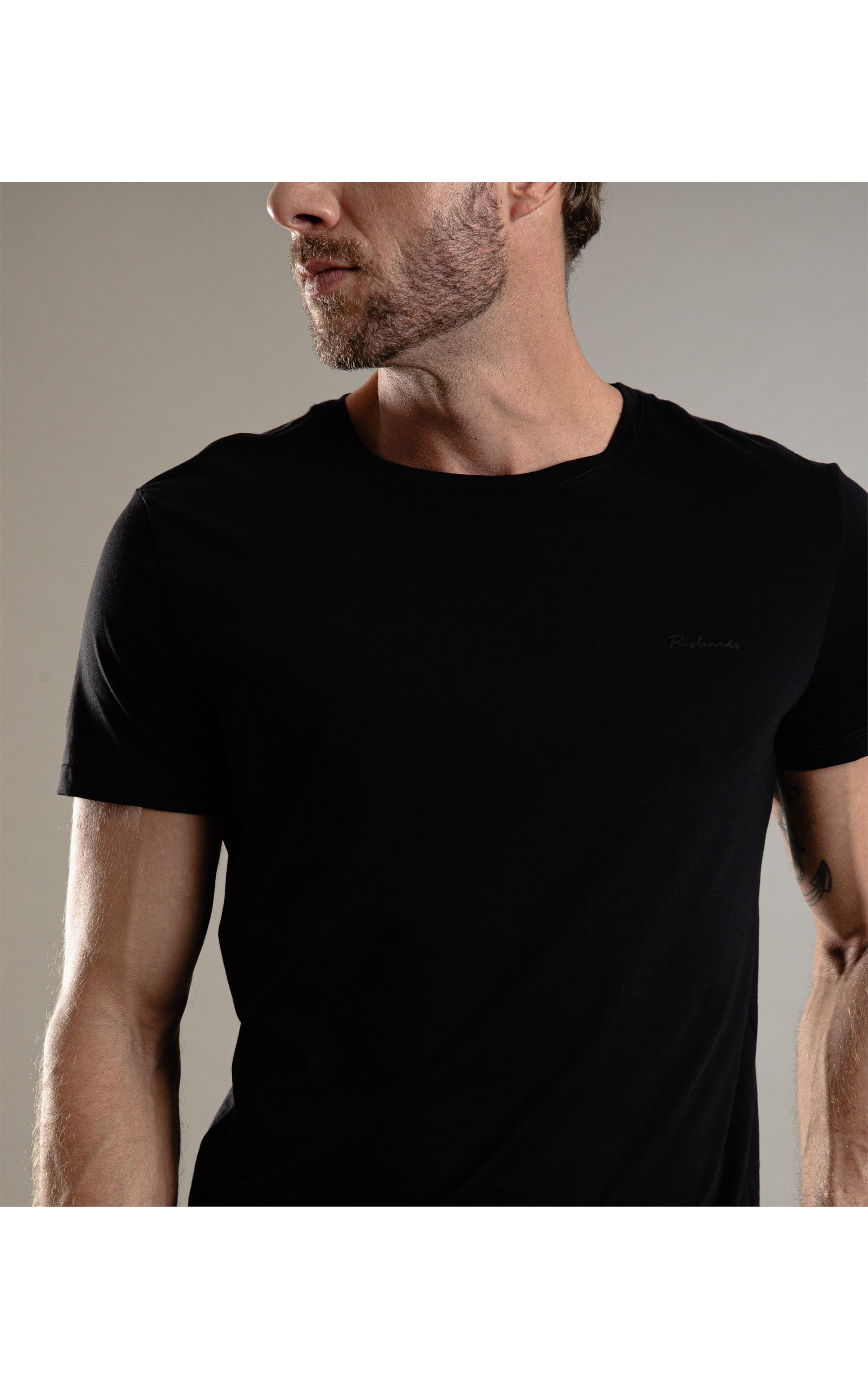 T-Shirt Basic Pima Mc Preto