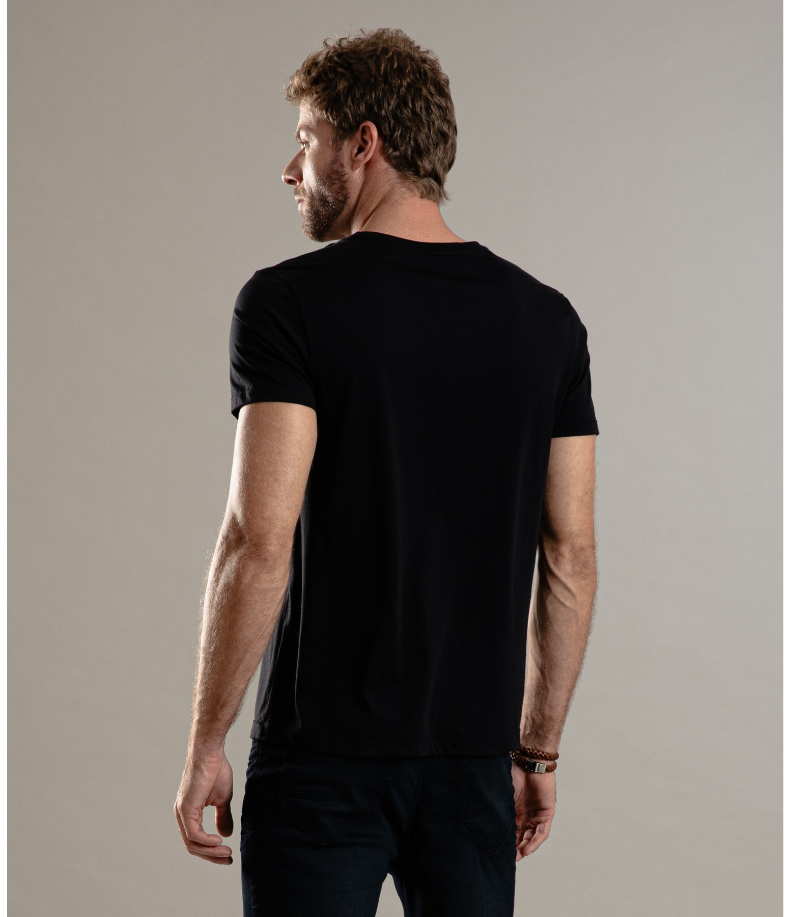 T-Shirt Basic Pima Mc Preto