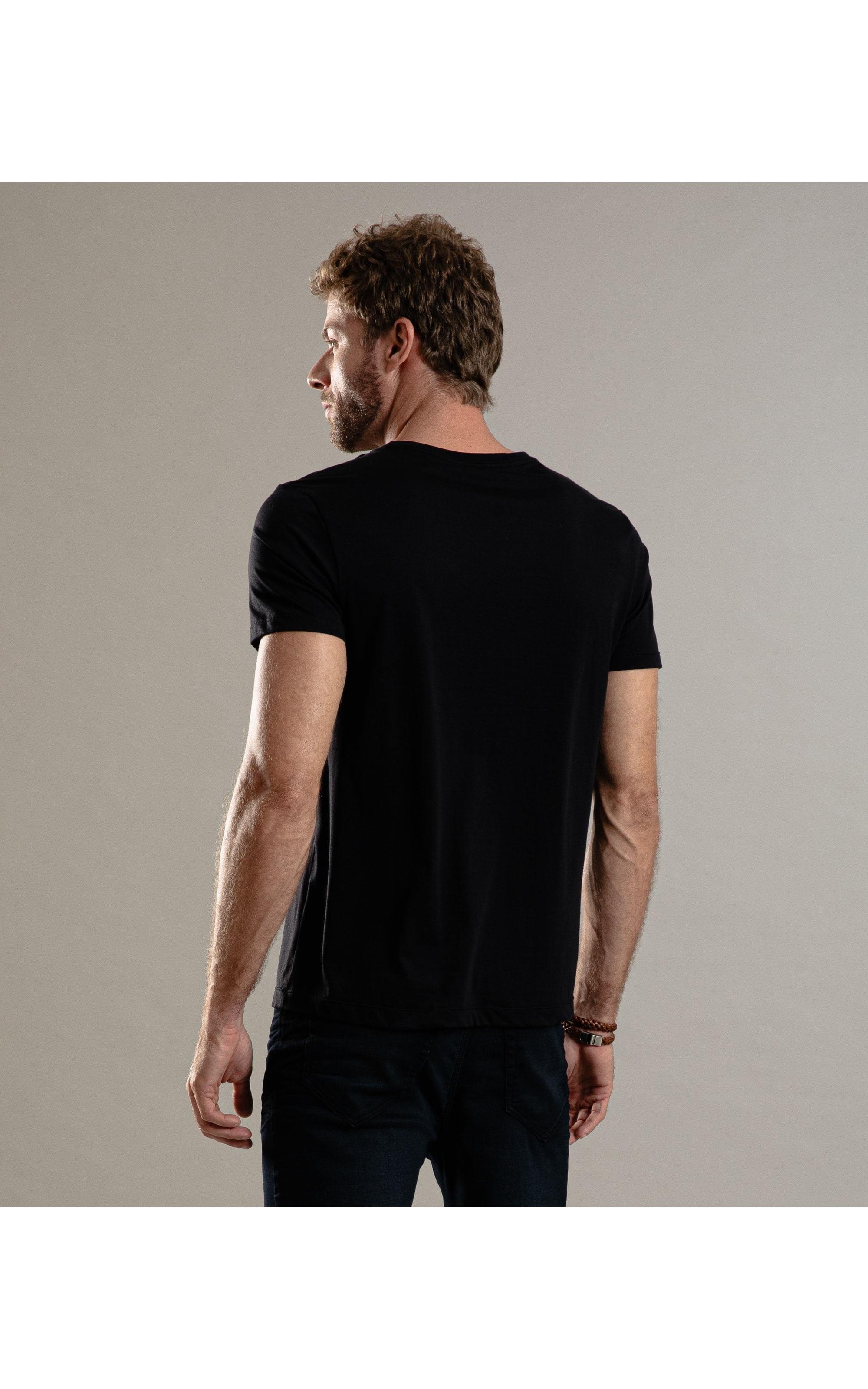 T-Shirt Basic Pima Mc Preto