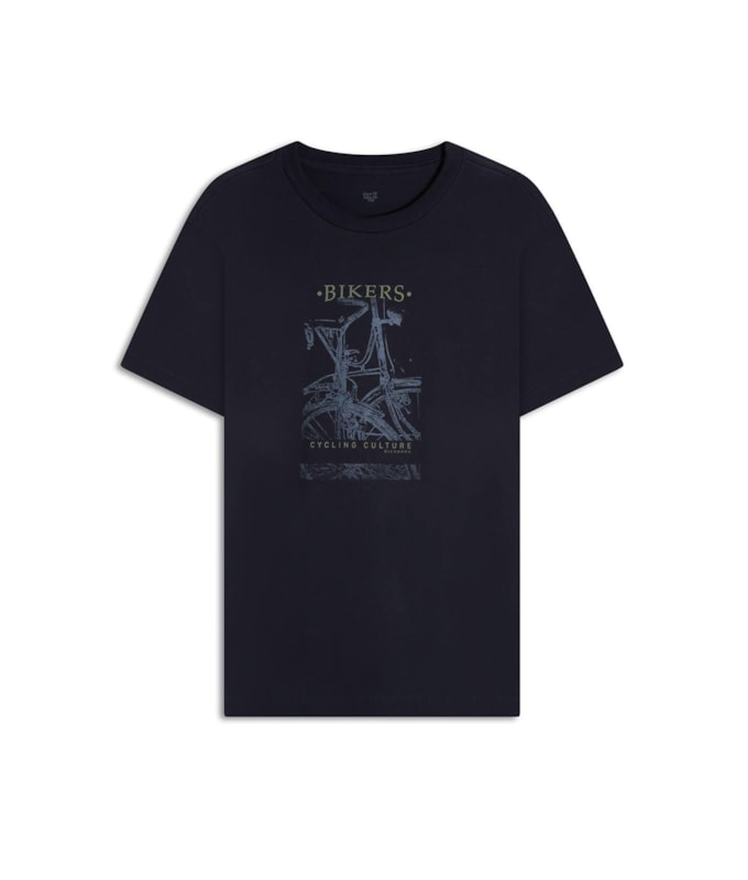T-Shirt Bikers Frente New Classic Midnight Blue