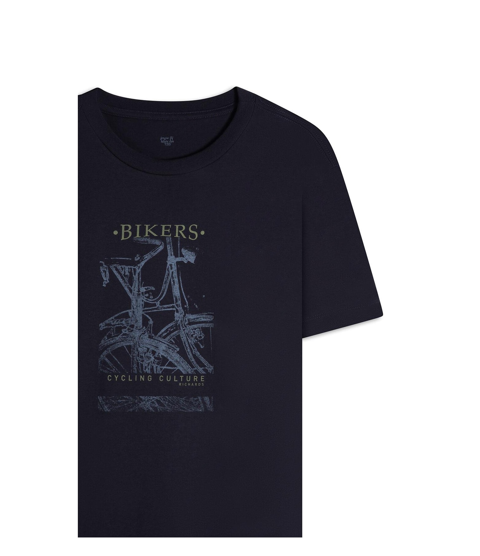 T-Shirt Bikers Frente New Classic Midnight Blue