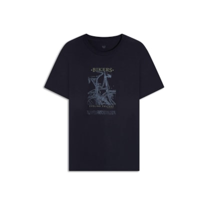 T-Shirt Bikers Frente New Classic Midnight Blue
