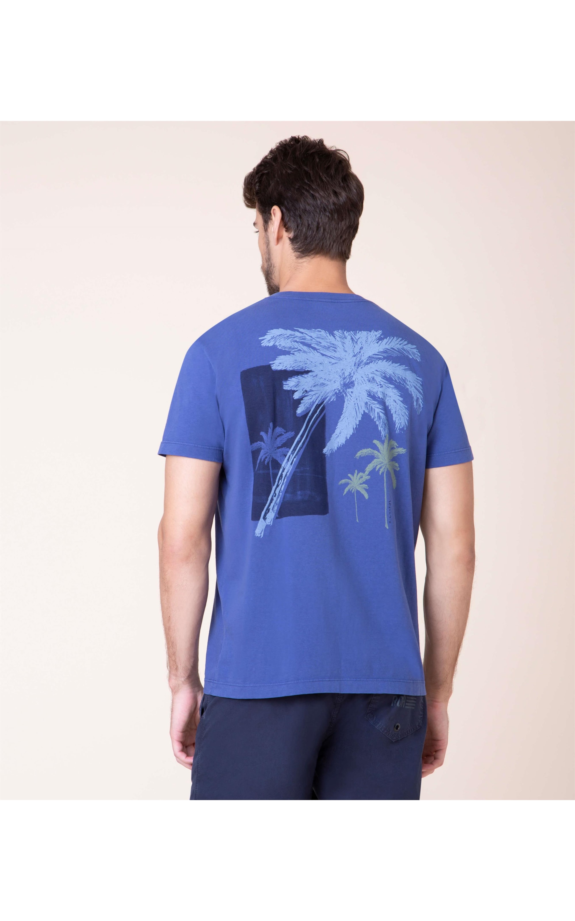T-Shirt Block Palms Mc Old Purple