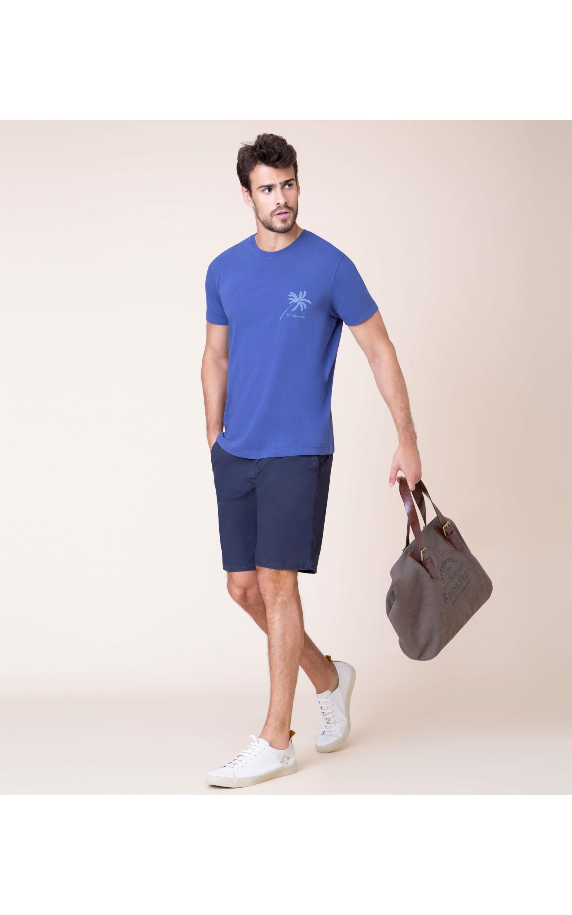 T-Shirt Block Palms Mc Old Purple
