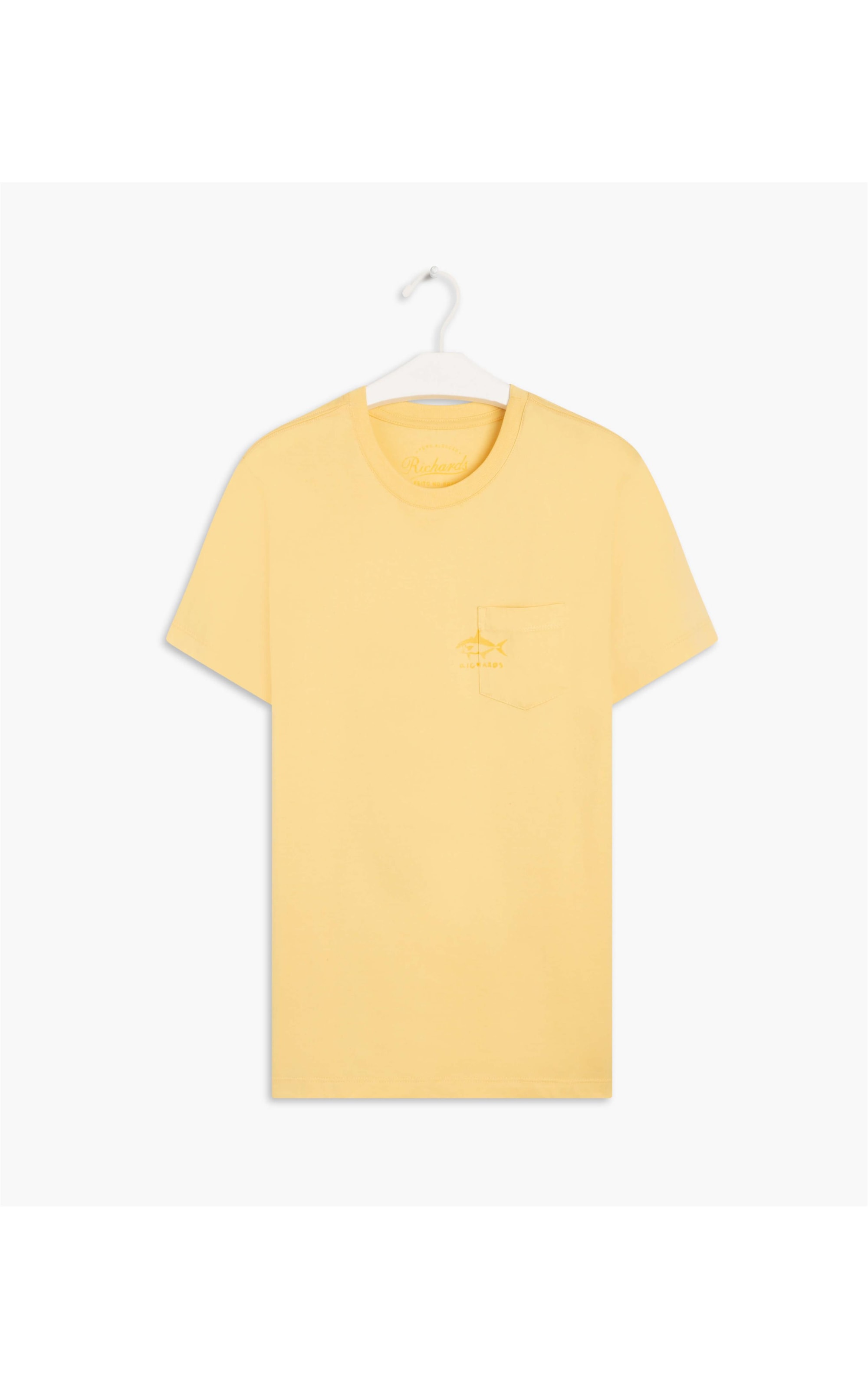 T-Shirt Bolso Peixe Mc Amarelo Claro