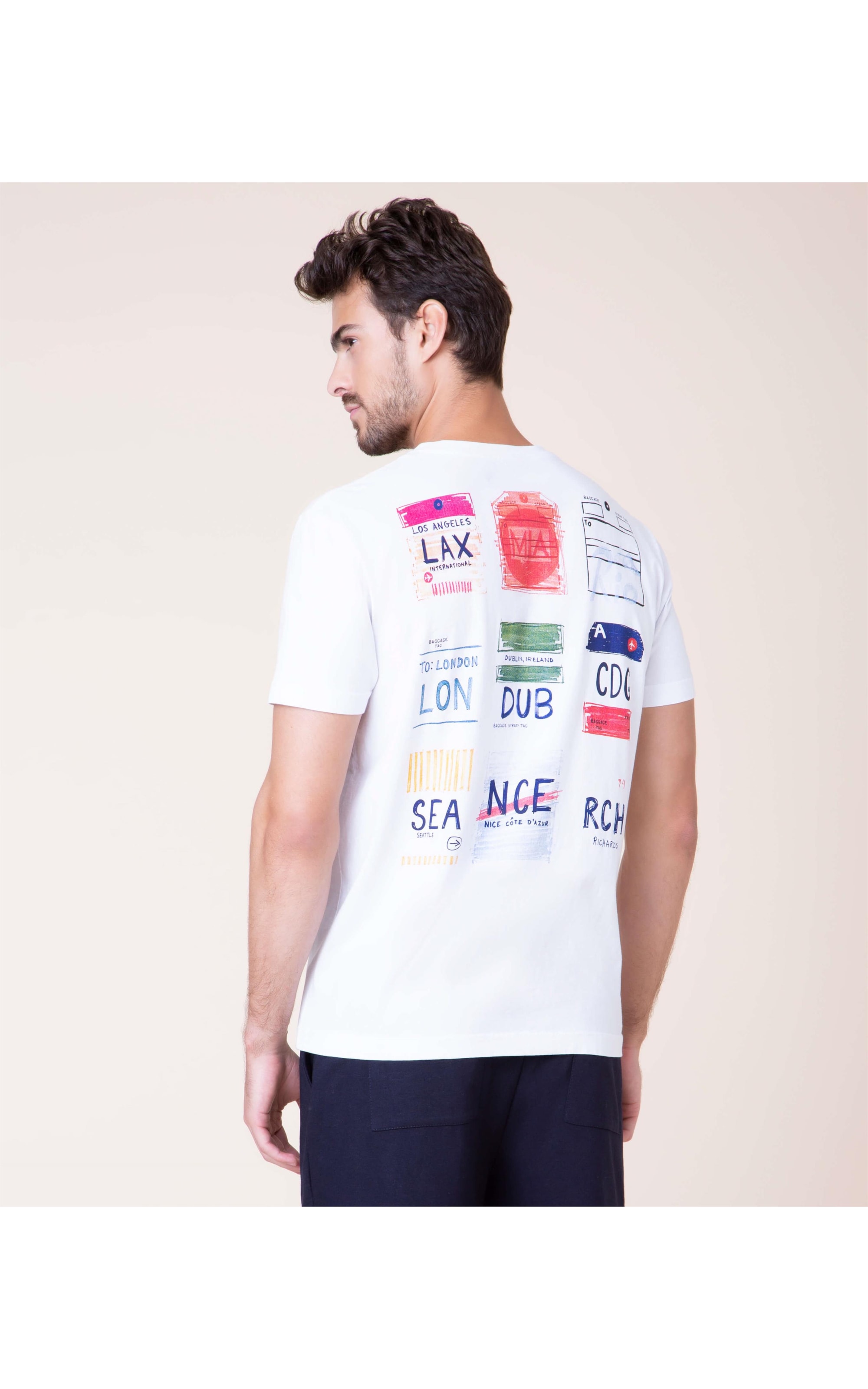 T-Shirt Bon Voyage Mc Branco