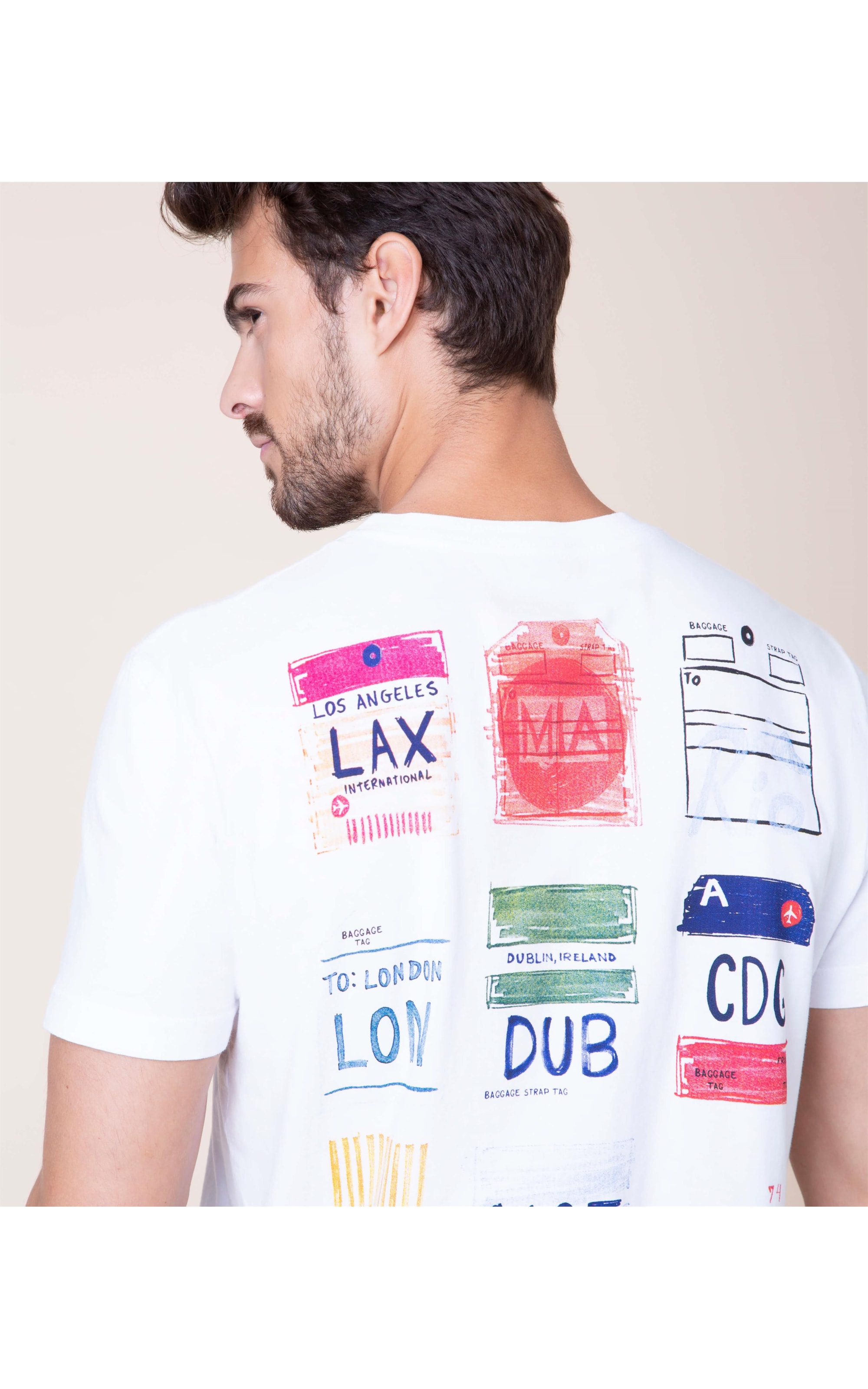 T-Shirt Bon Voyage Mc Branco