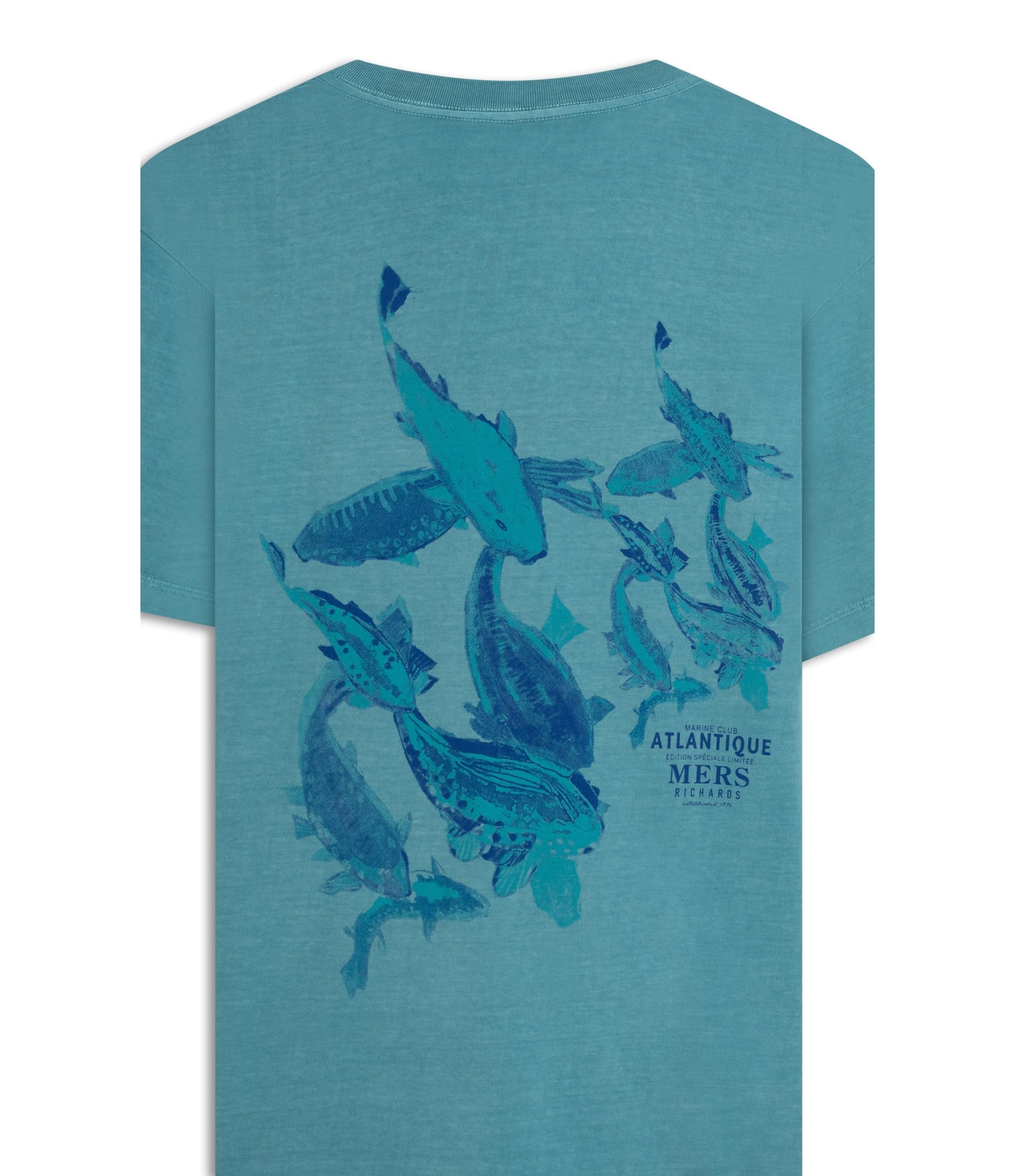 T-Shirt Cardume Washed Mc Bf Turquesa