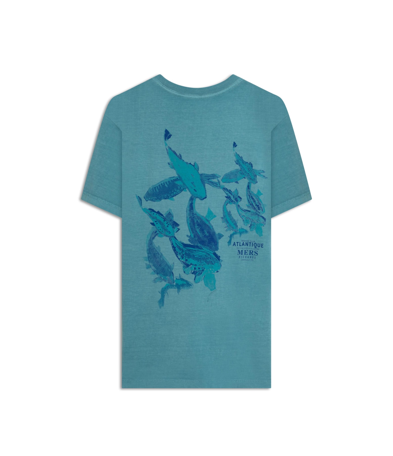 T-Shirt Cardume Washed Mc Bf Turquesa