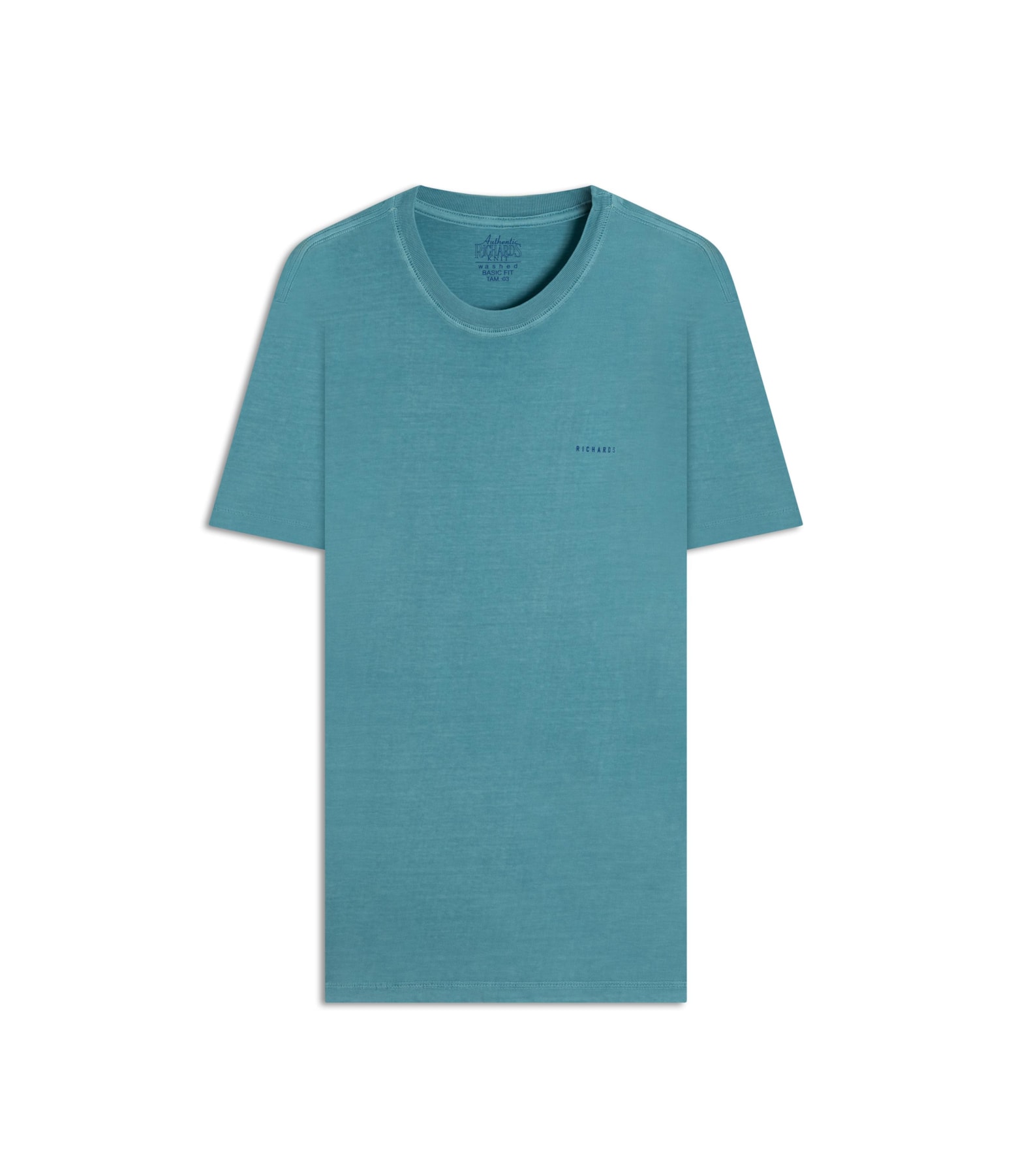 T-Shirt Cardume Washed Mc Bf Turquesa