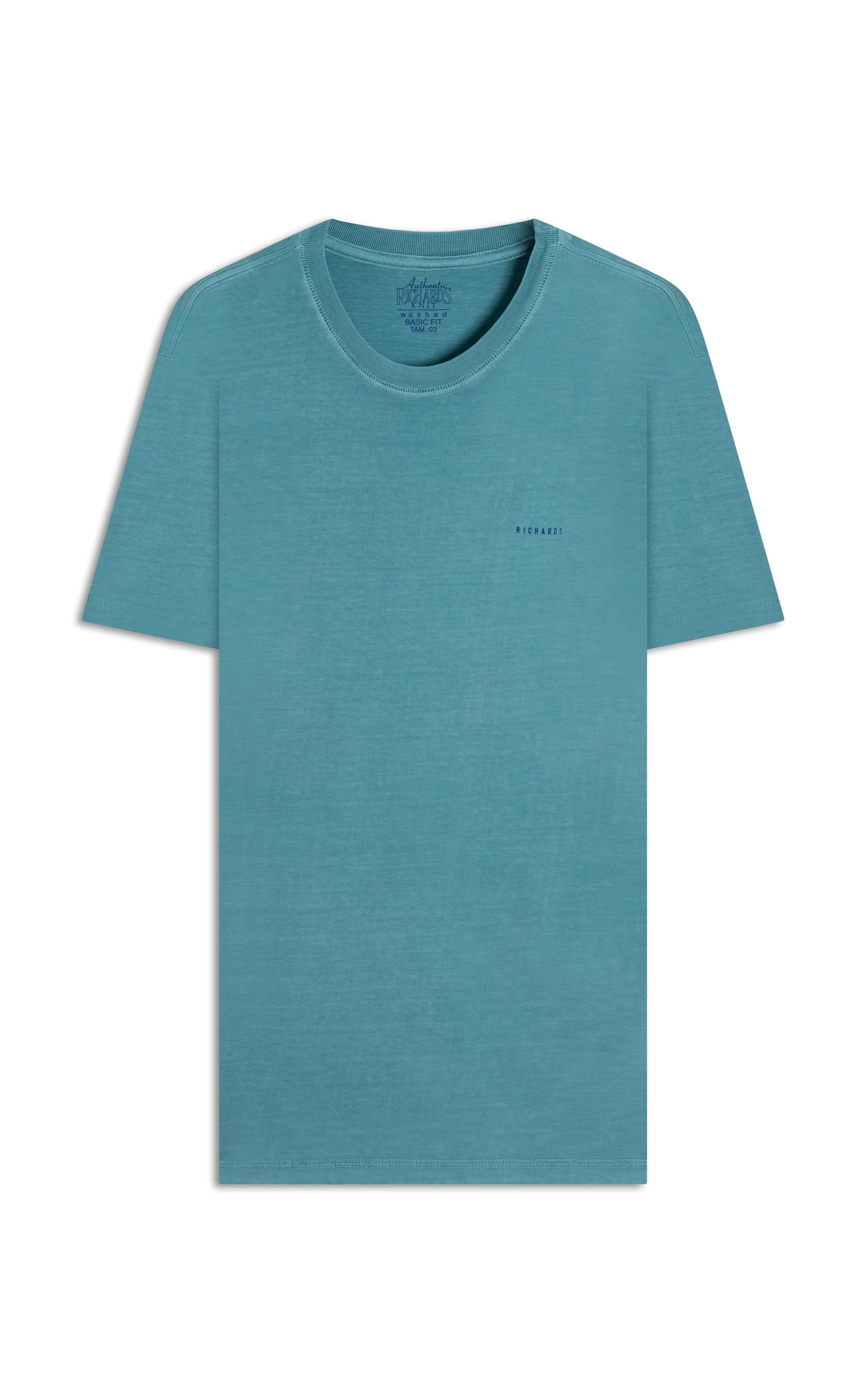 T-Shirt Cardume Washed Mc Bf Turquesa