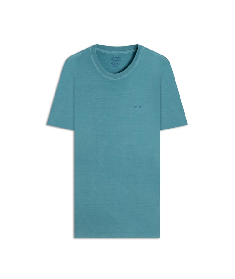 T-Shirt Cardume Washed Mc Bf Turquesa
