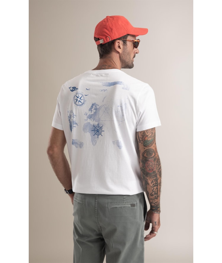 T-Shirt  Carta Nautica Branco
