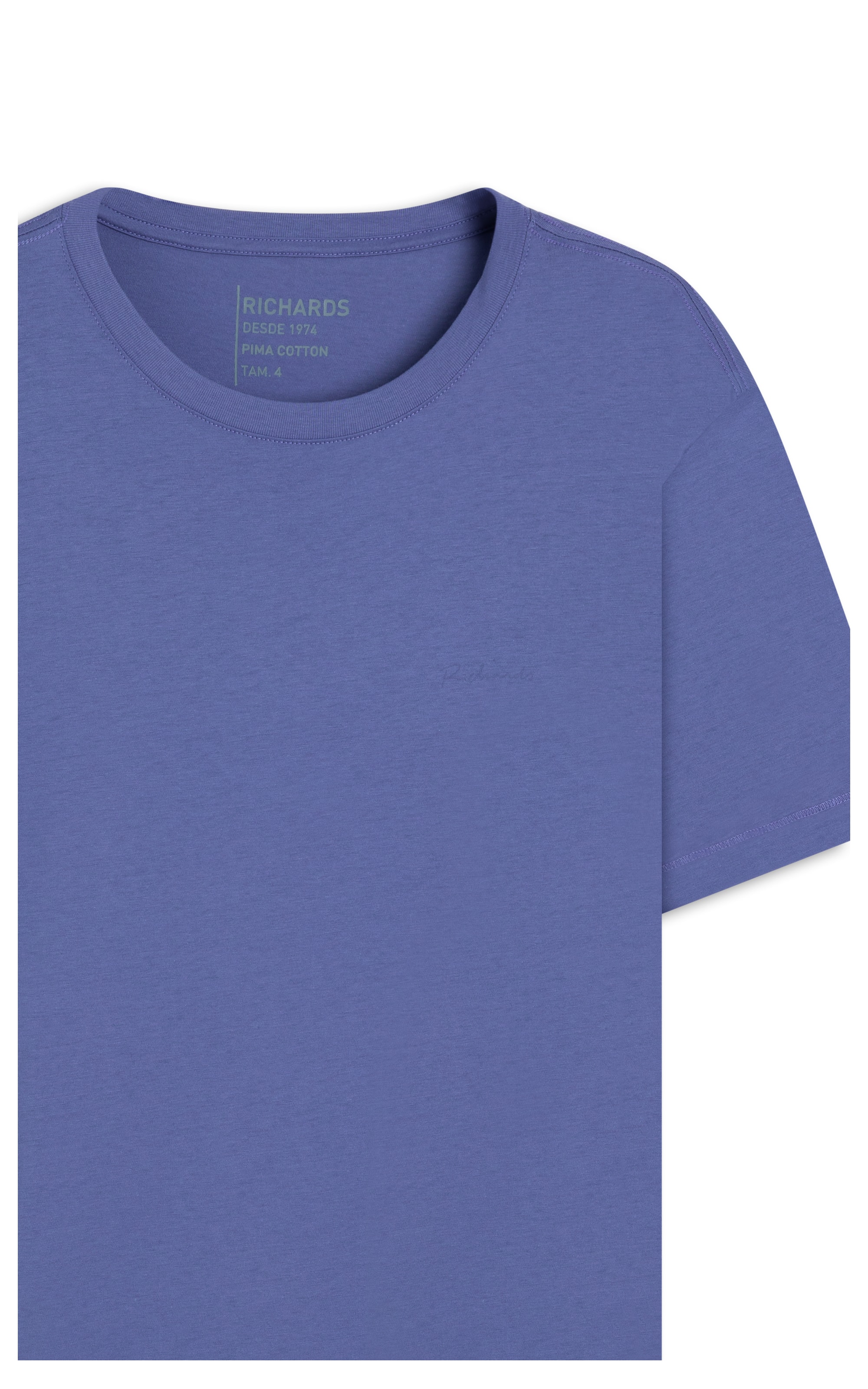 T-Shirt Casual Pima Azul Jeans