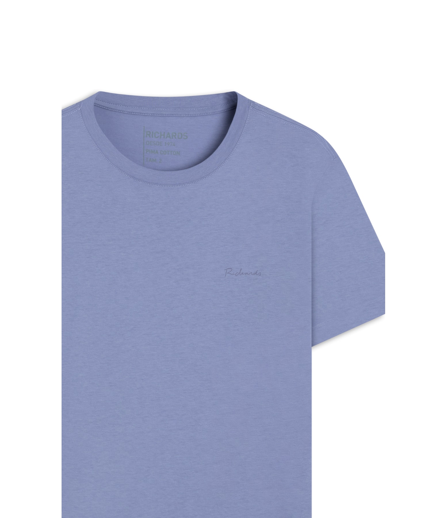 T-Shirt Casual Pima Azul Pervante