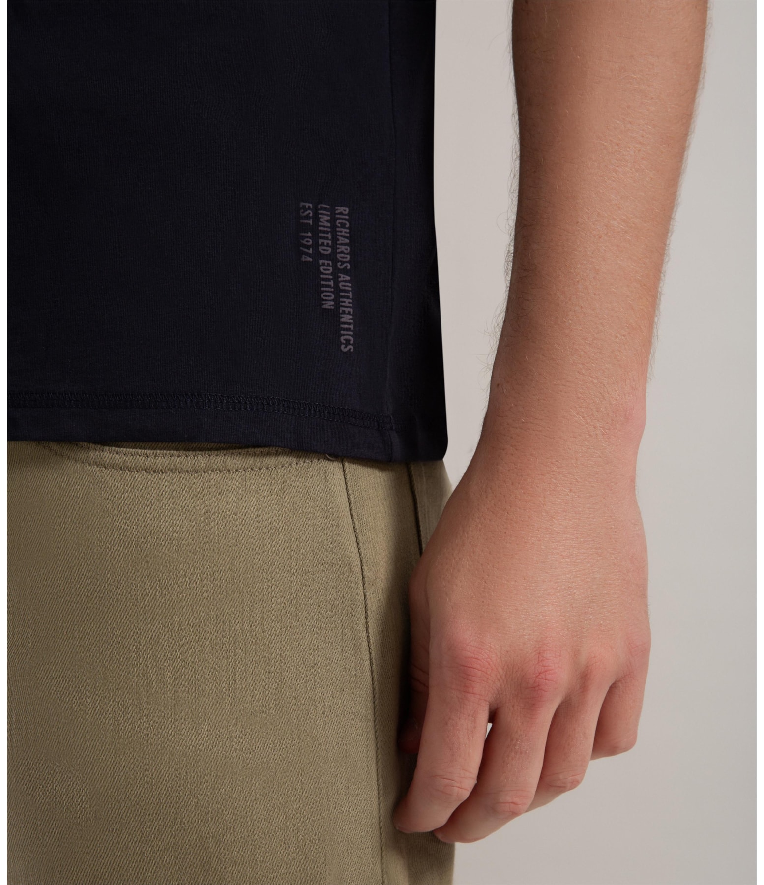 T-Shirt Casual Pima Dark Navy