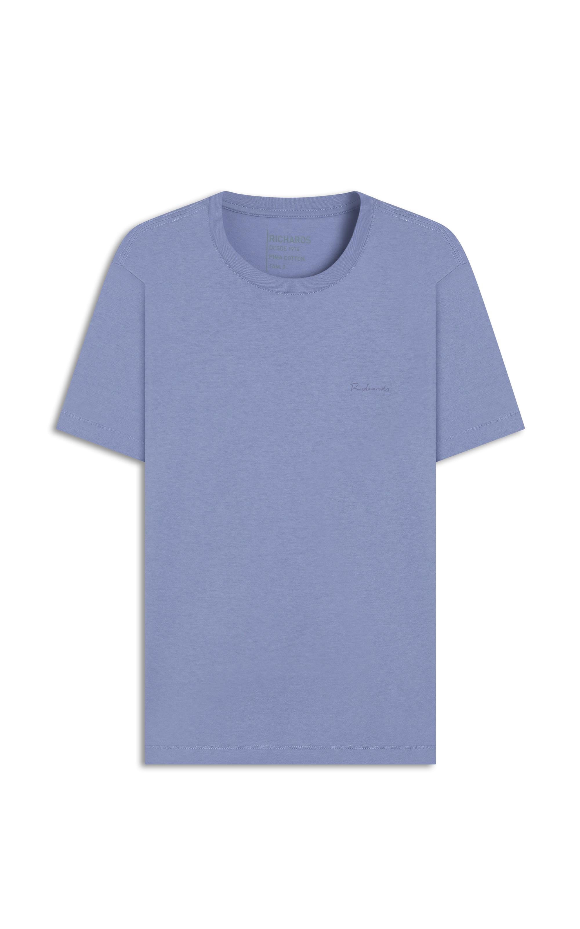 T-Shirt Casual Pima Mc Azul Pervante