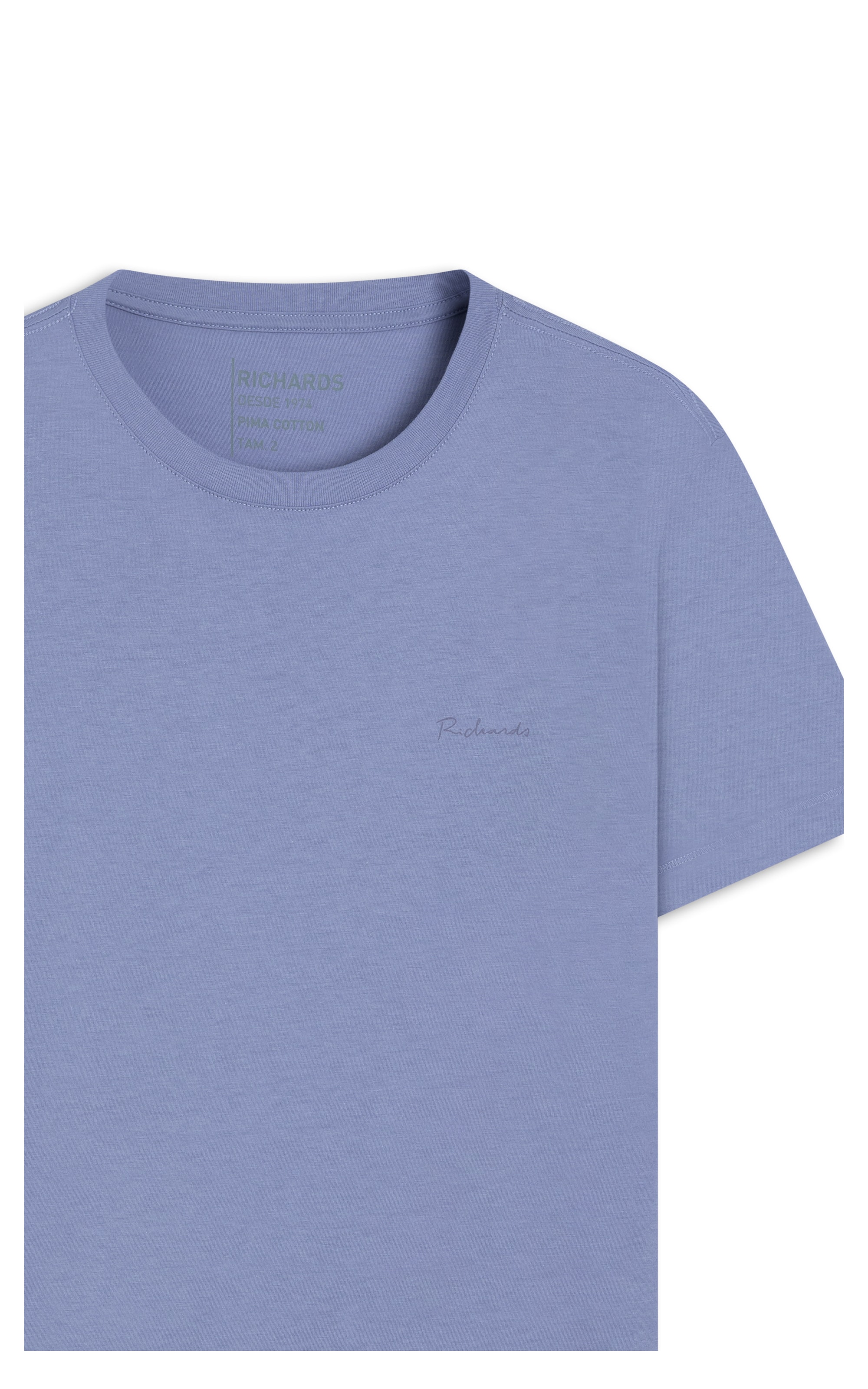 T-Shirt Casual Pima Mc Azul Pervante