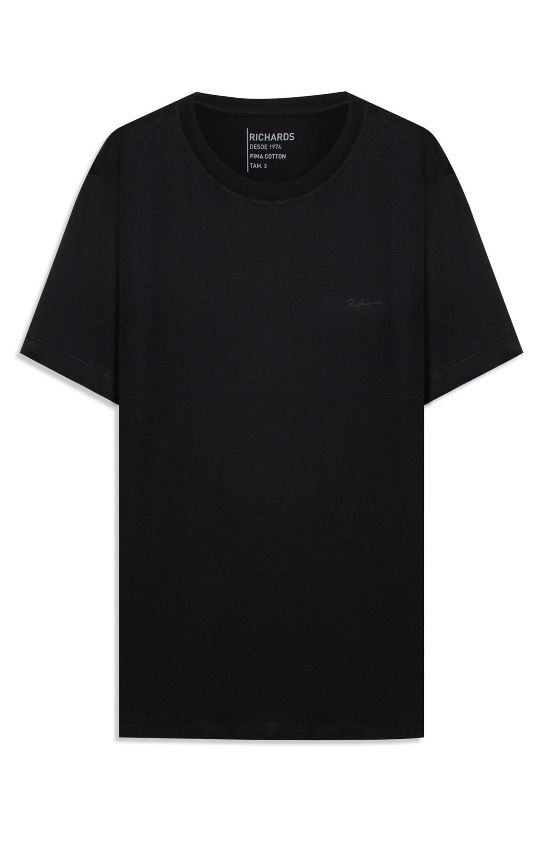 T-Shirt Casual Pima Mc Preto