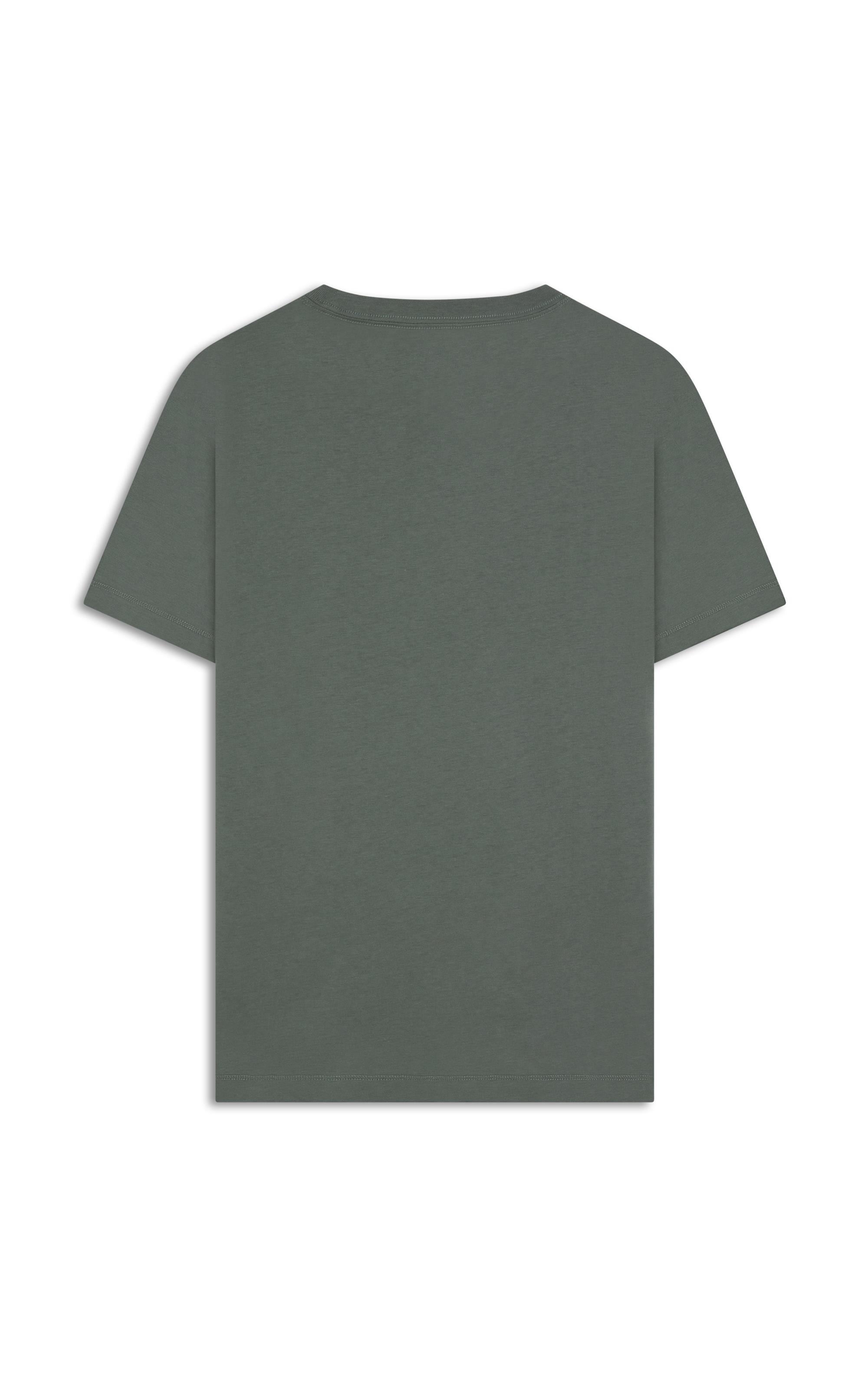 T-Shirt Casual Pima Mc Verde Army