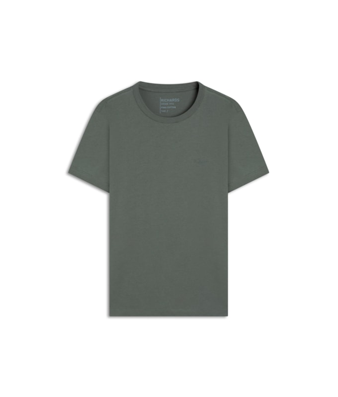 T-Shirt Casual Pima Mc Verde Army