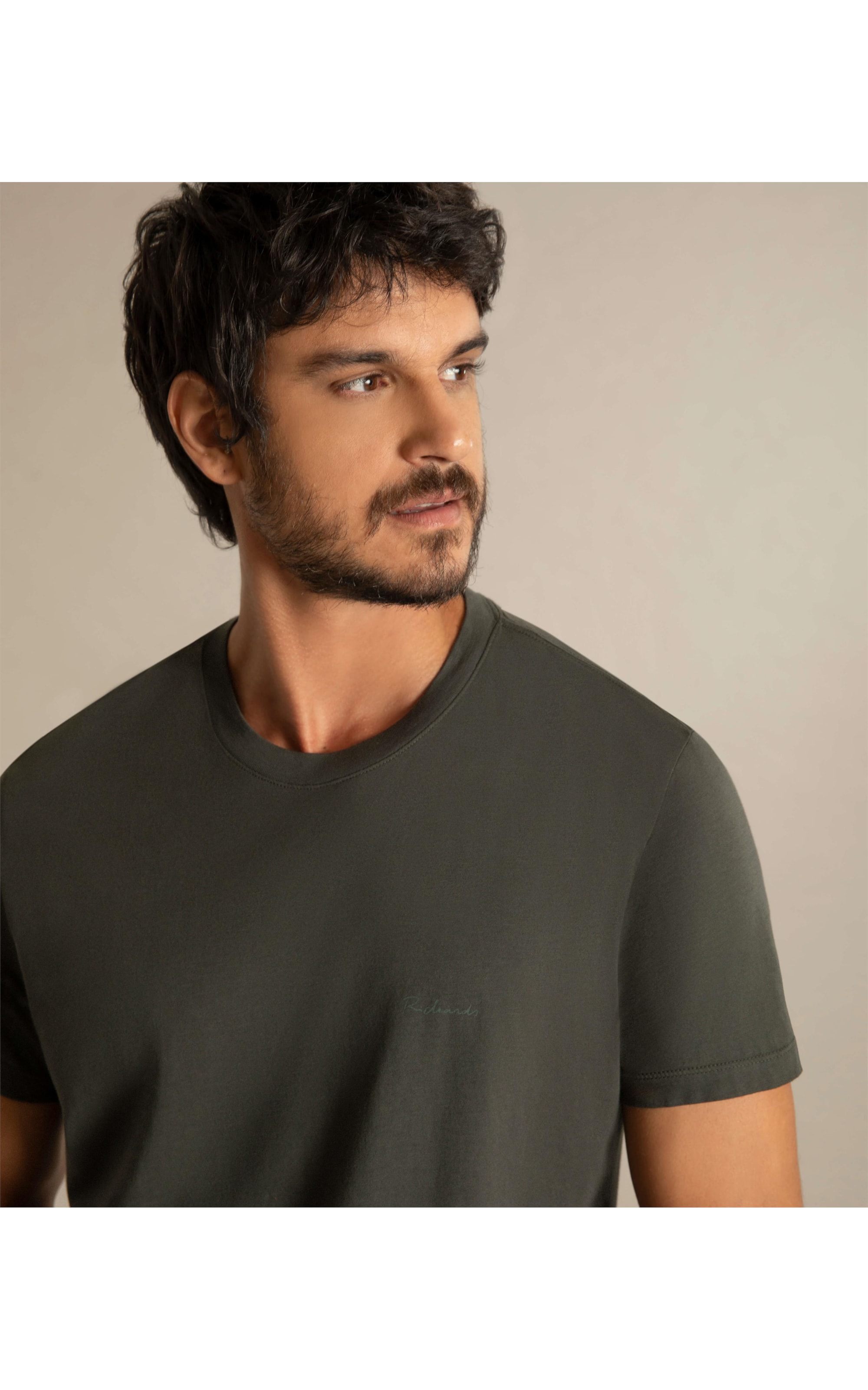 T-Shirt Casual Pima Mc Verde Militar