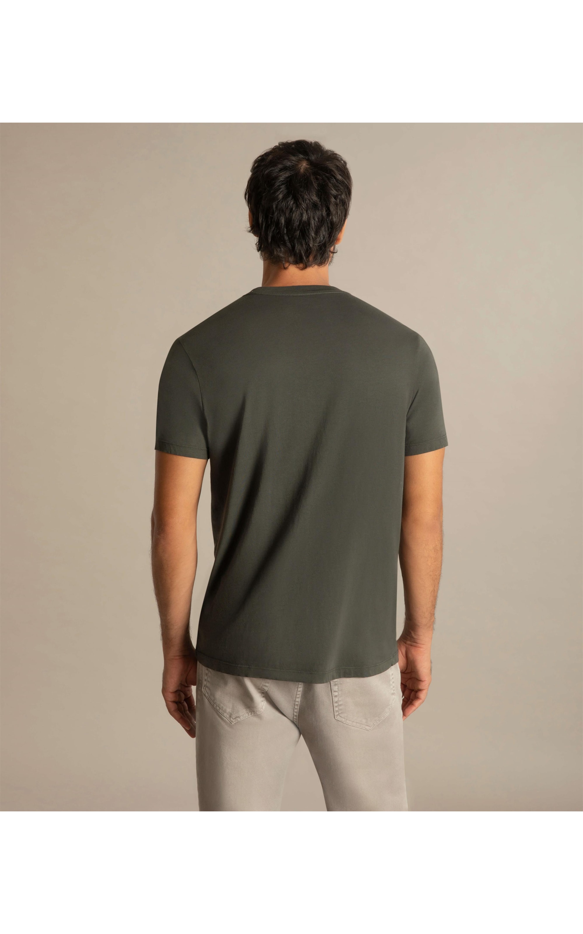 T-Shirt Casual Pima Mc Verde Militar