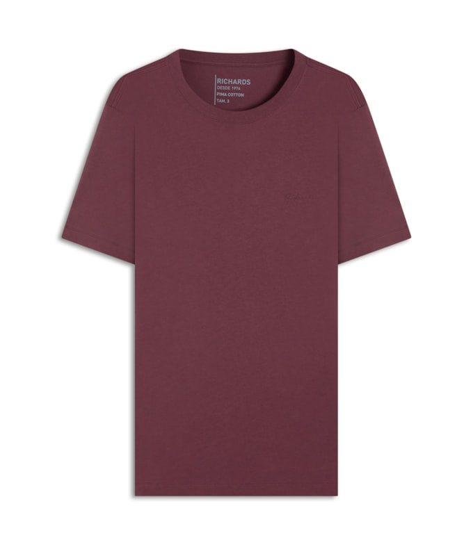 T-Shirt Casual Pima Mc Vinho