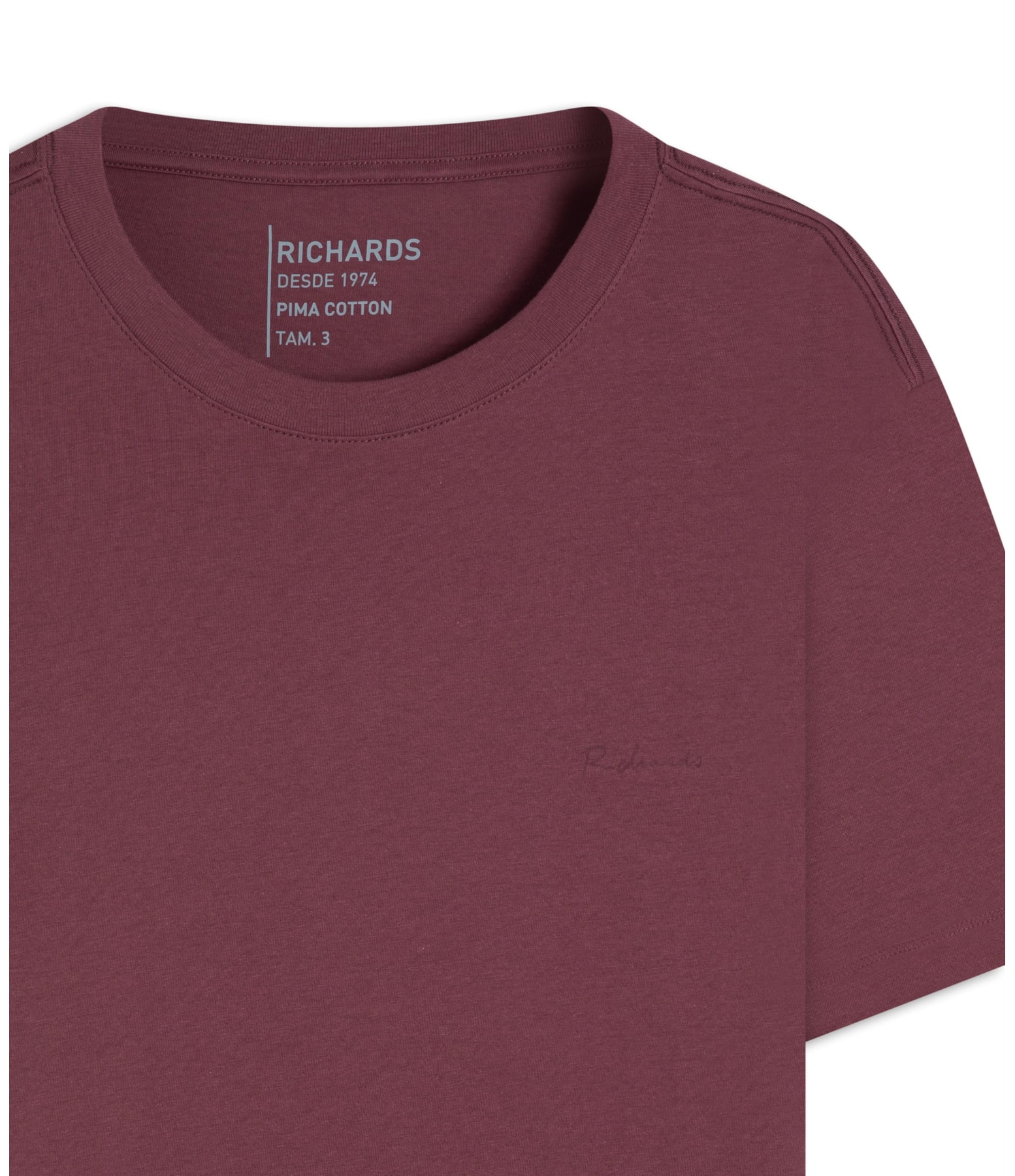 T-Shirt Casual Pima Mc Vinho