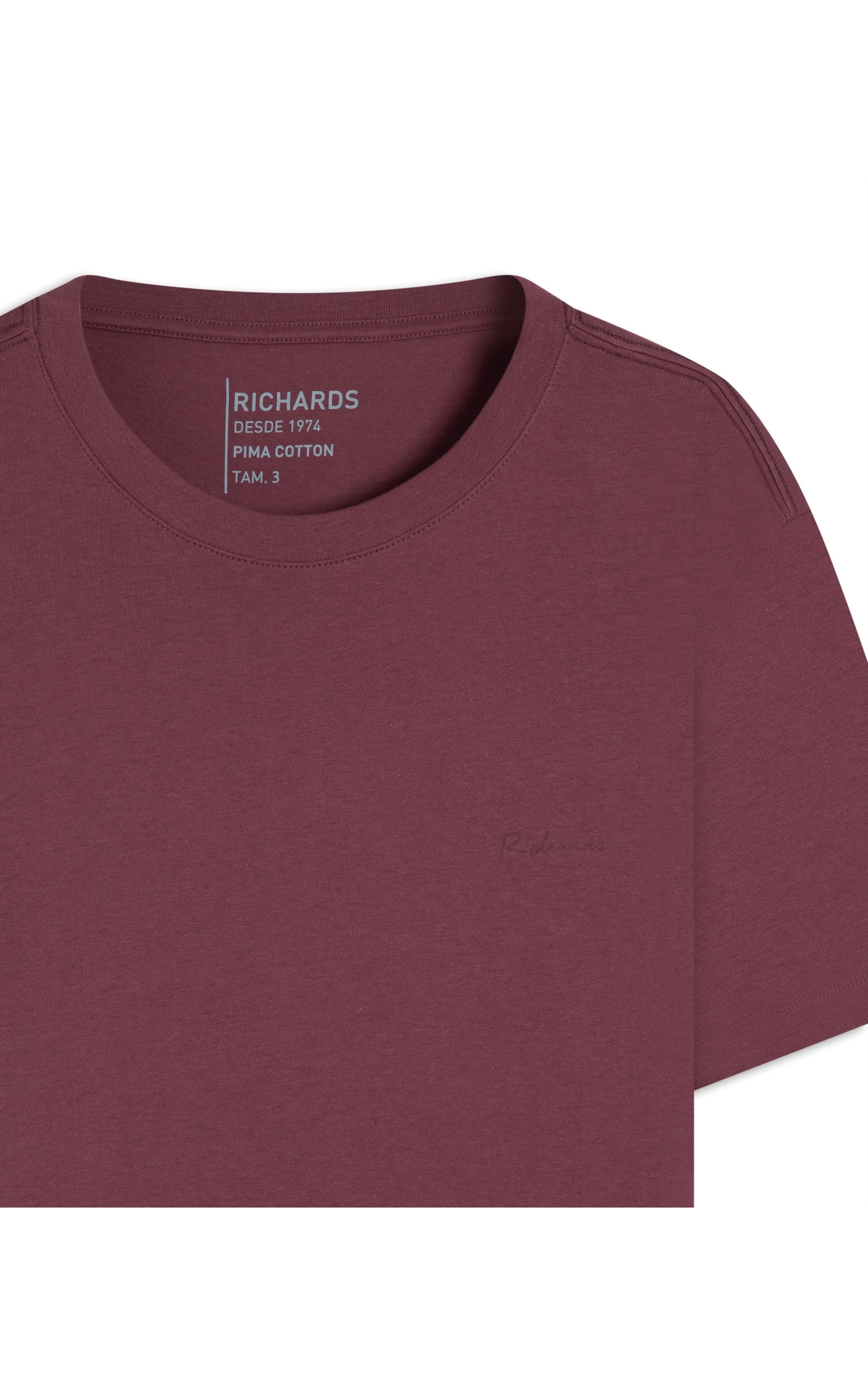 T-Shirt Casual Pima Mc Vinho
