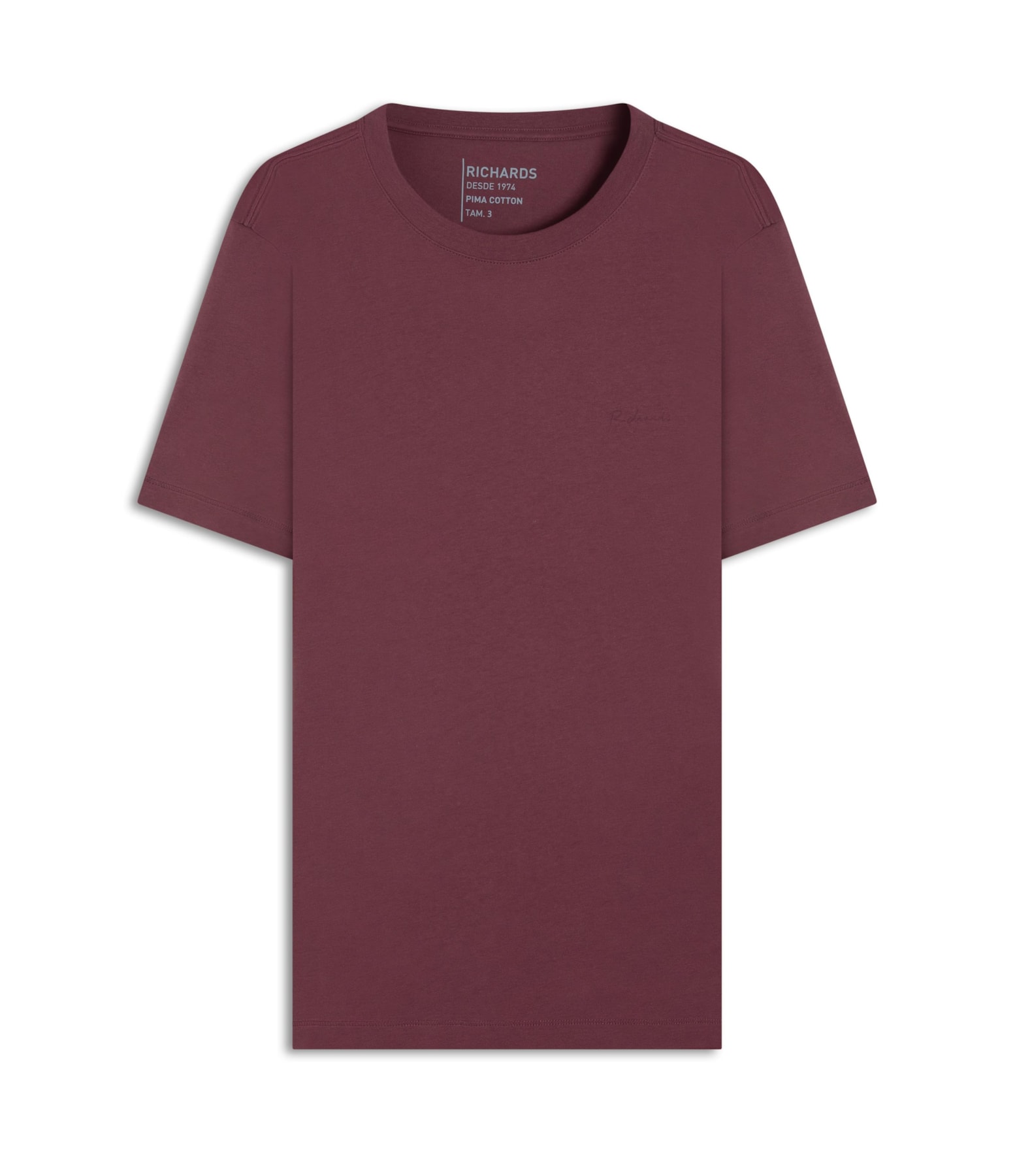 T-Shirt Casual Pima Mc Vinho