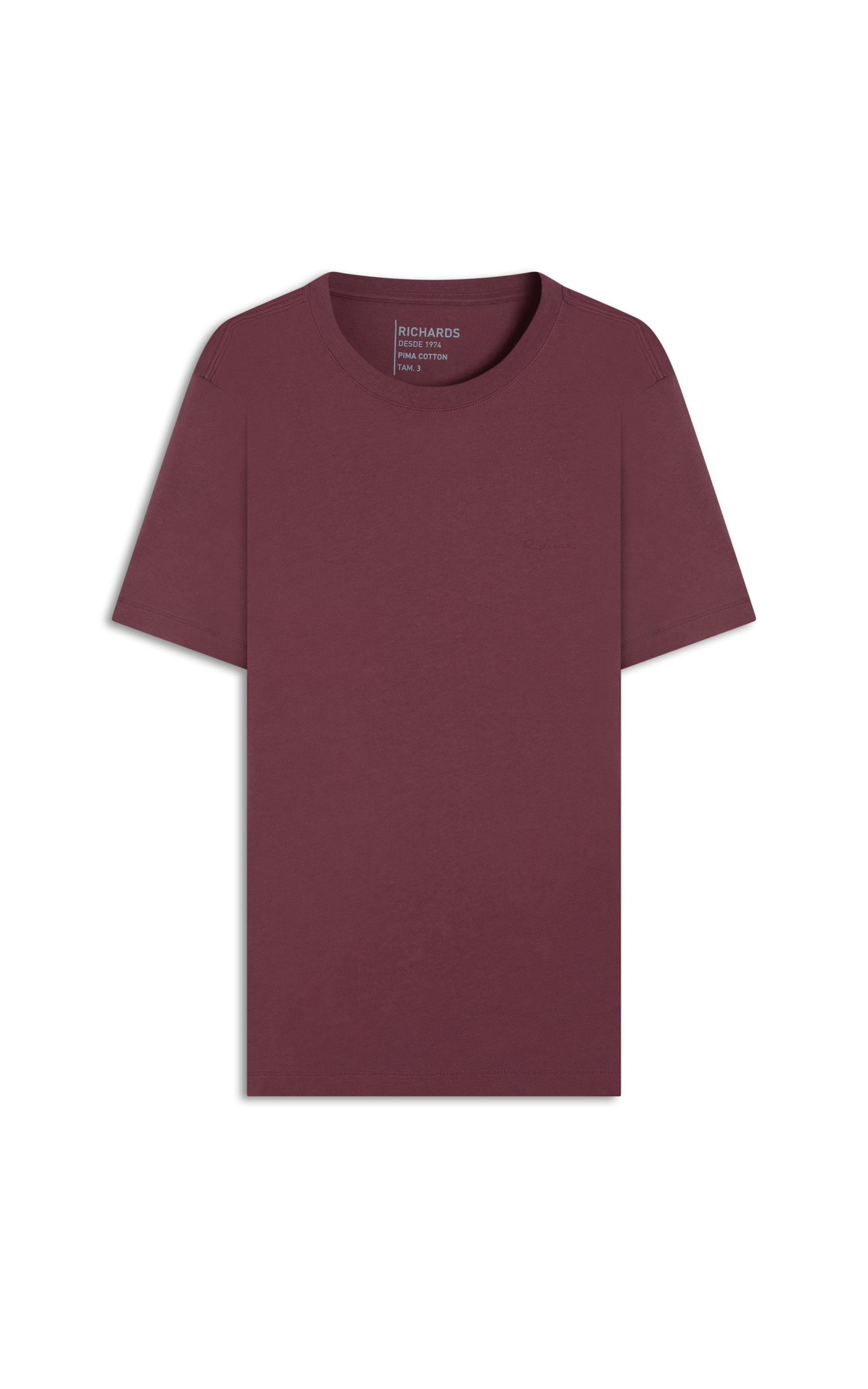 T-Shirt Casual Pima Mc Vinho