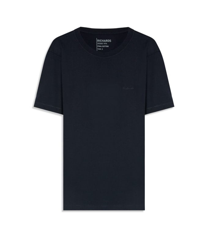 T-Shirt Casual Pima Midnight Blue