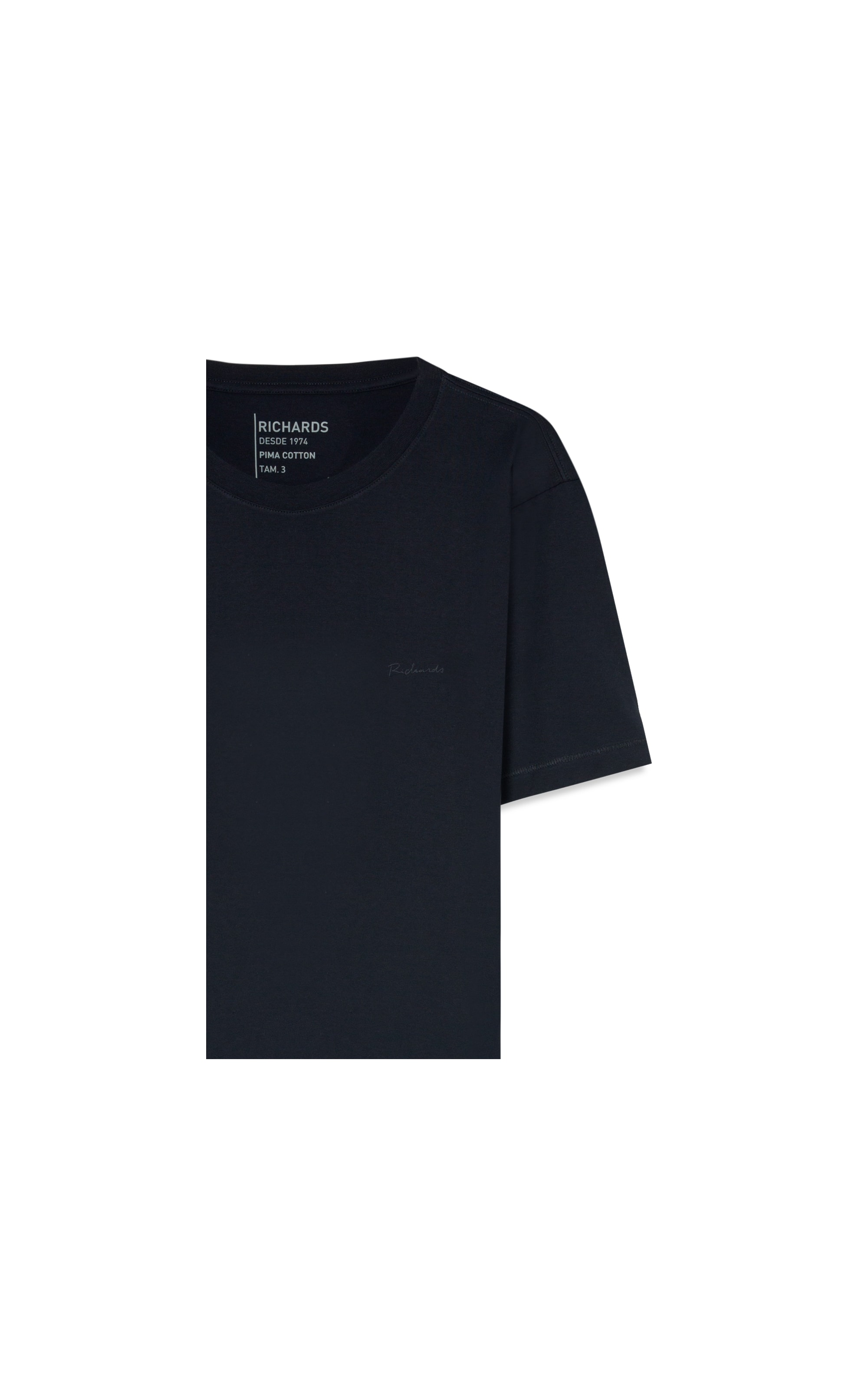 T-Shirt Casual Pima Midnight Blue