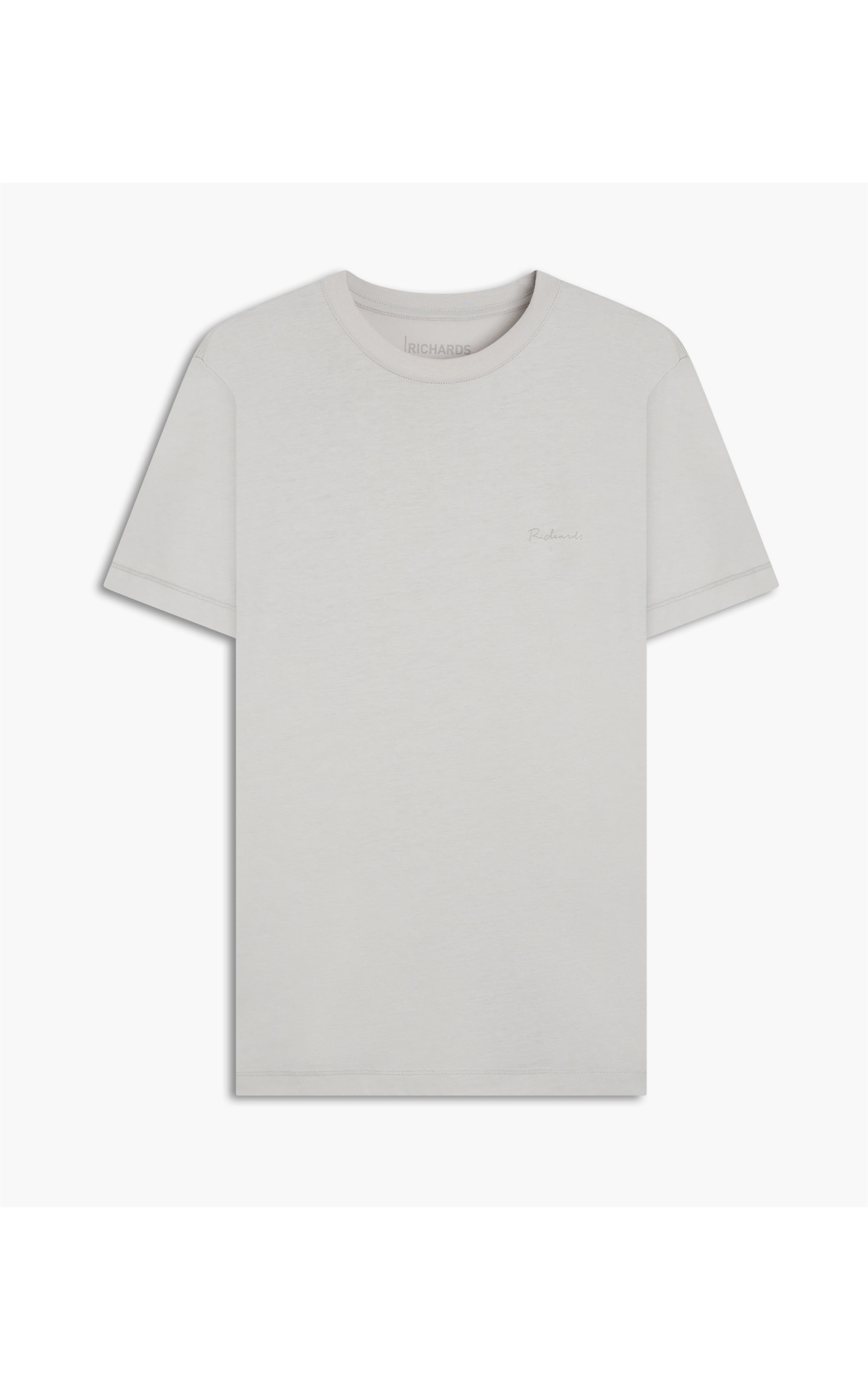 T-Shirt Casual Pima Prata (P240