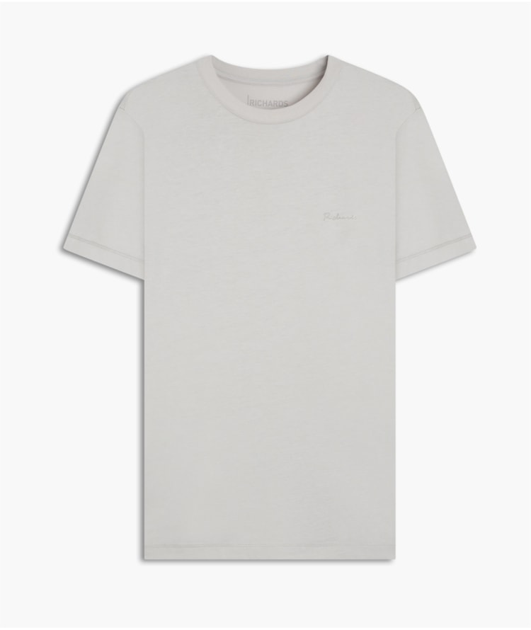 T-Shirt Casual Pima Prata (P240