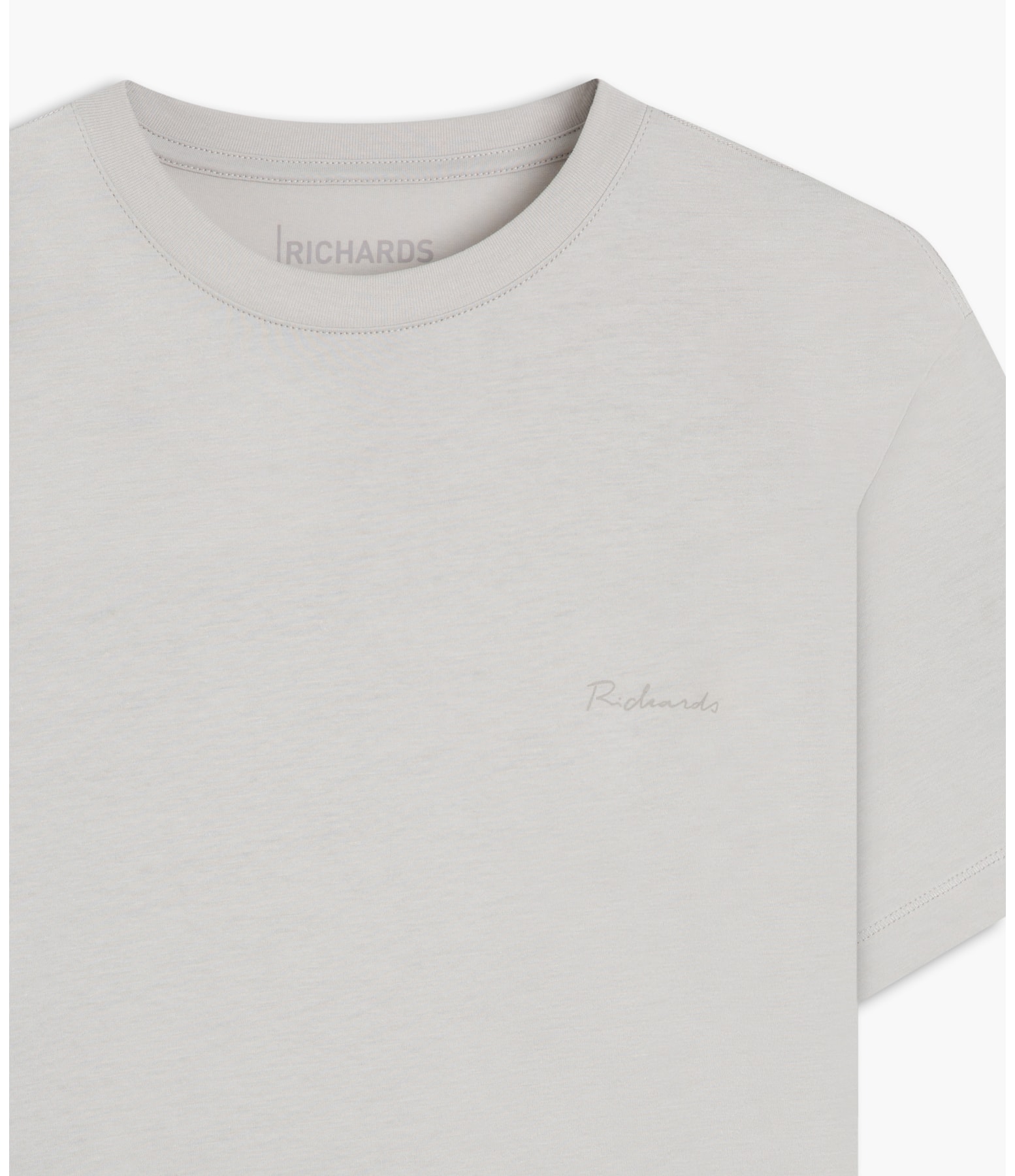 T-Shirt Casual Pima Prata (P240