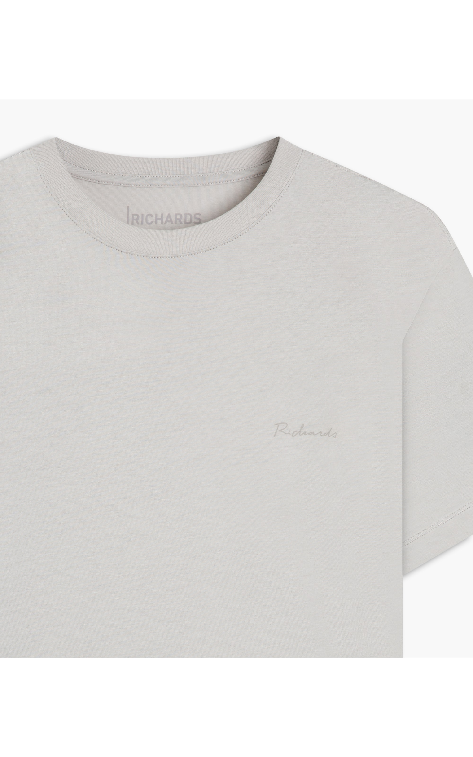 T-Shirt Casual Pima Prata (P240