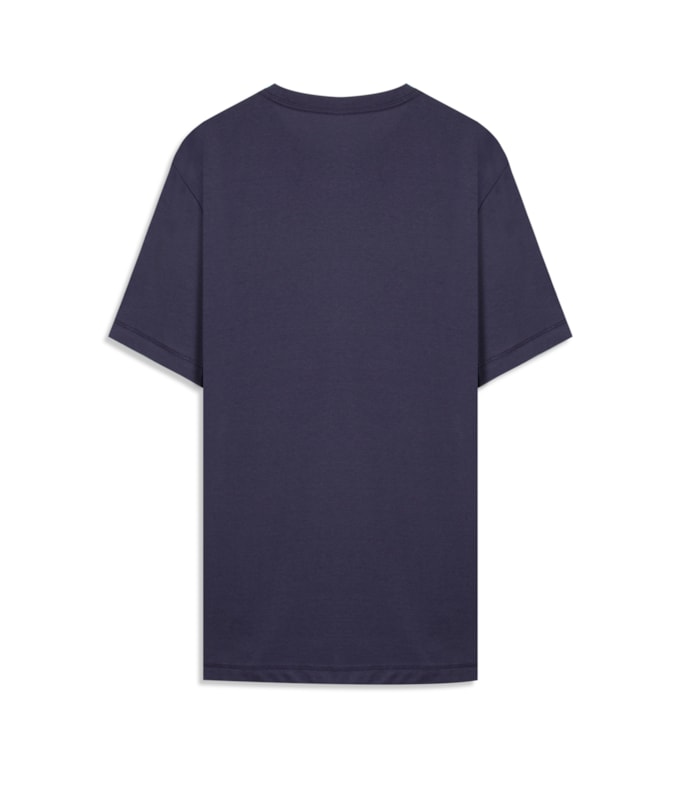 T-Shirt Casual Pima Purple Blue